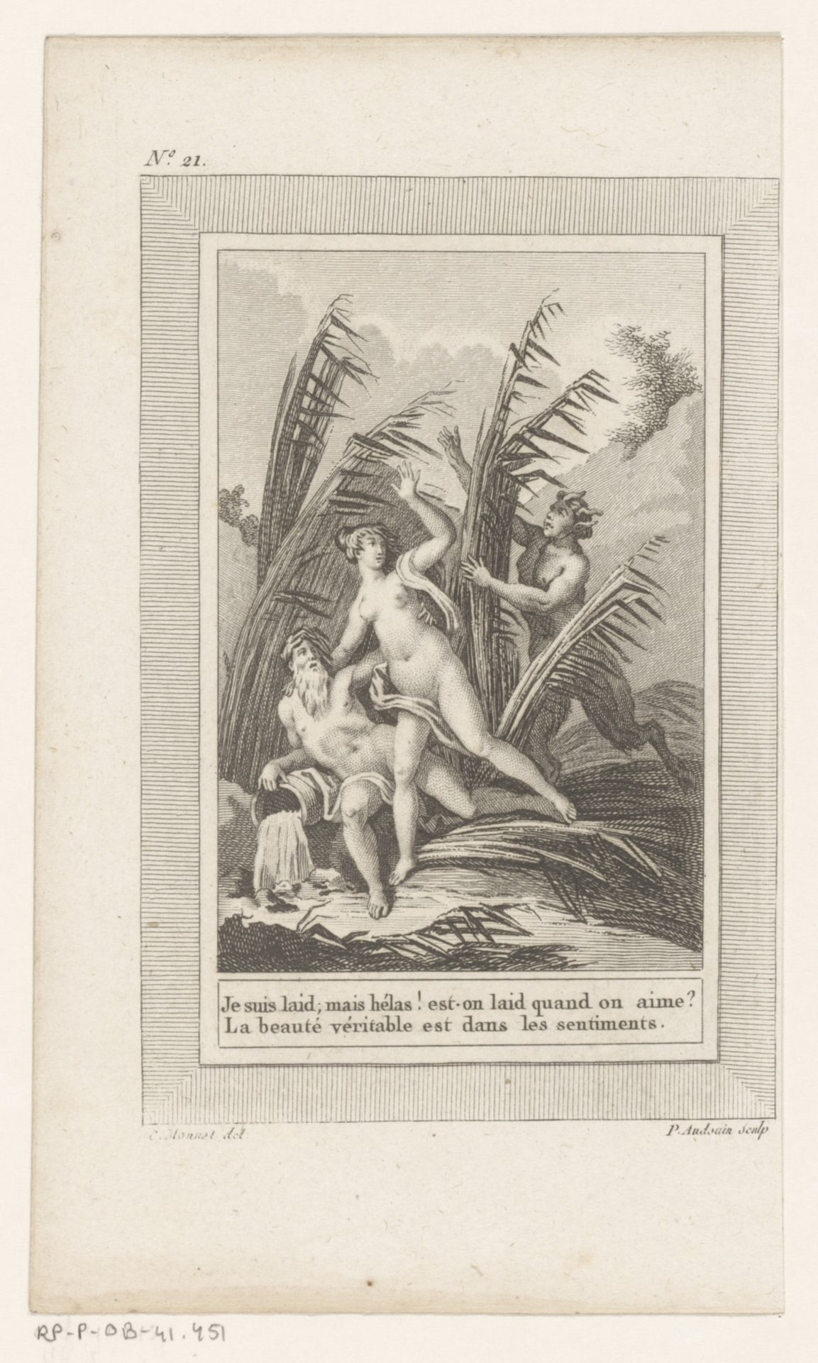 Pan achtervolgt Syrinx by Pierre Audouin