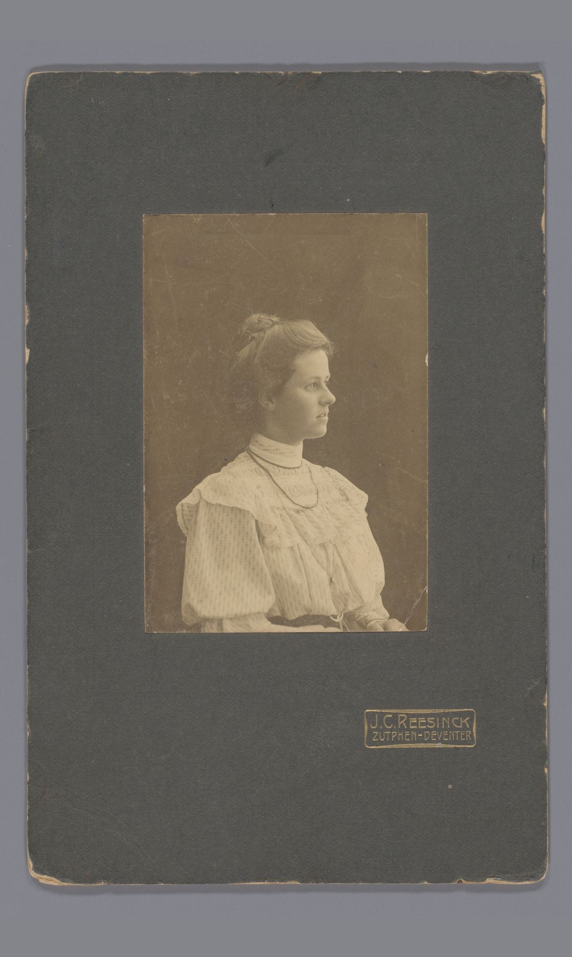 Portret van Johanna Geertruida Jonker by Johan Christiaan Reesinck