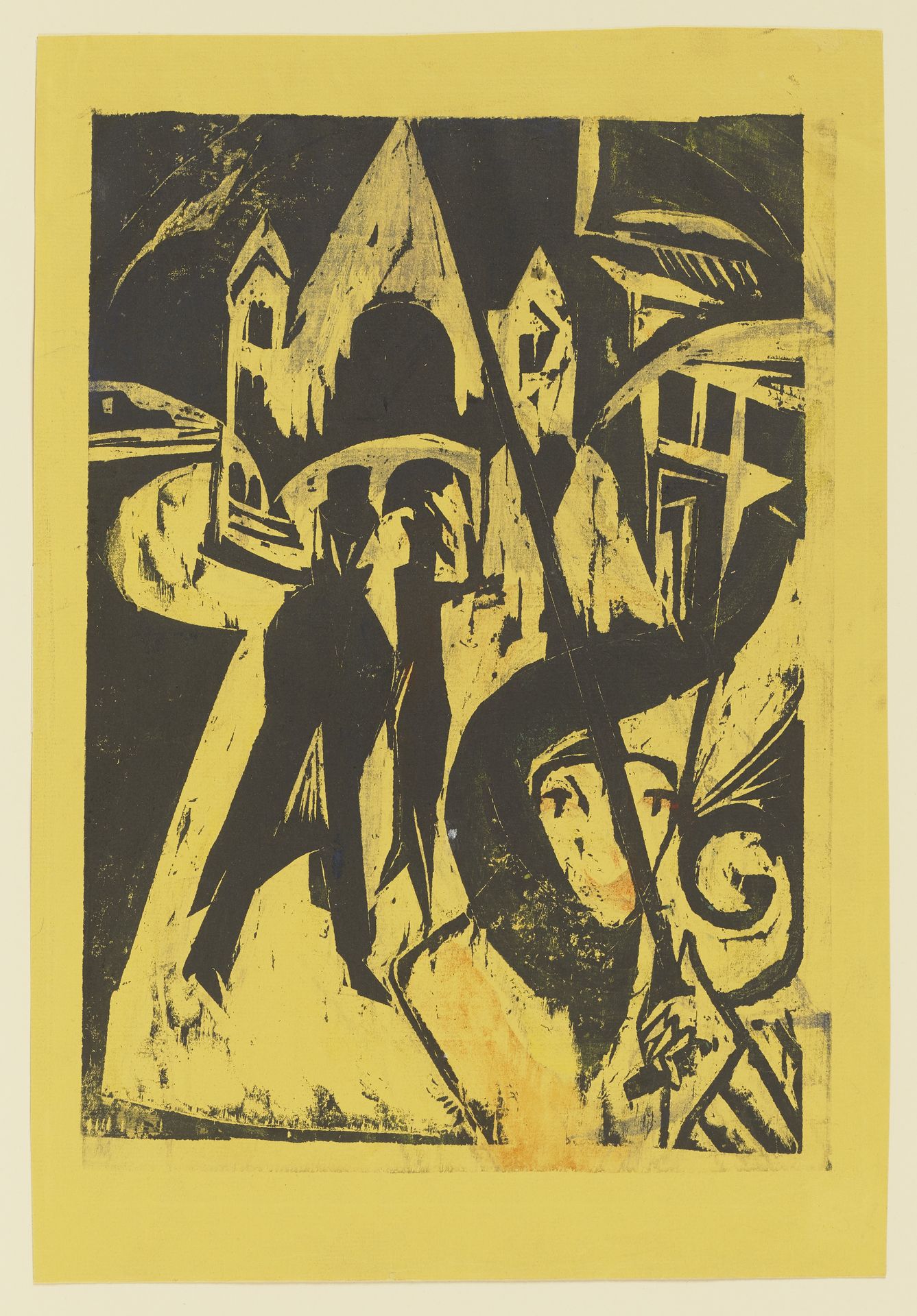 Cocotte on the Street by Ernst Ludwig Kirchner
