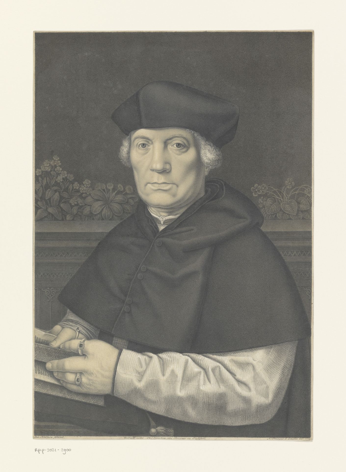 Portret van Jean Carondelet by Johann Nepomuk Strixner