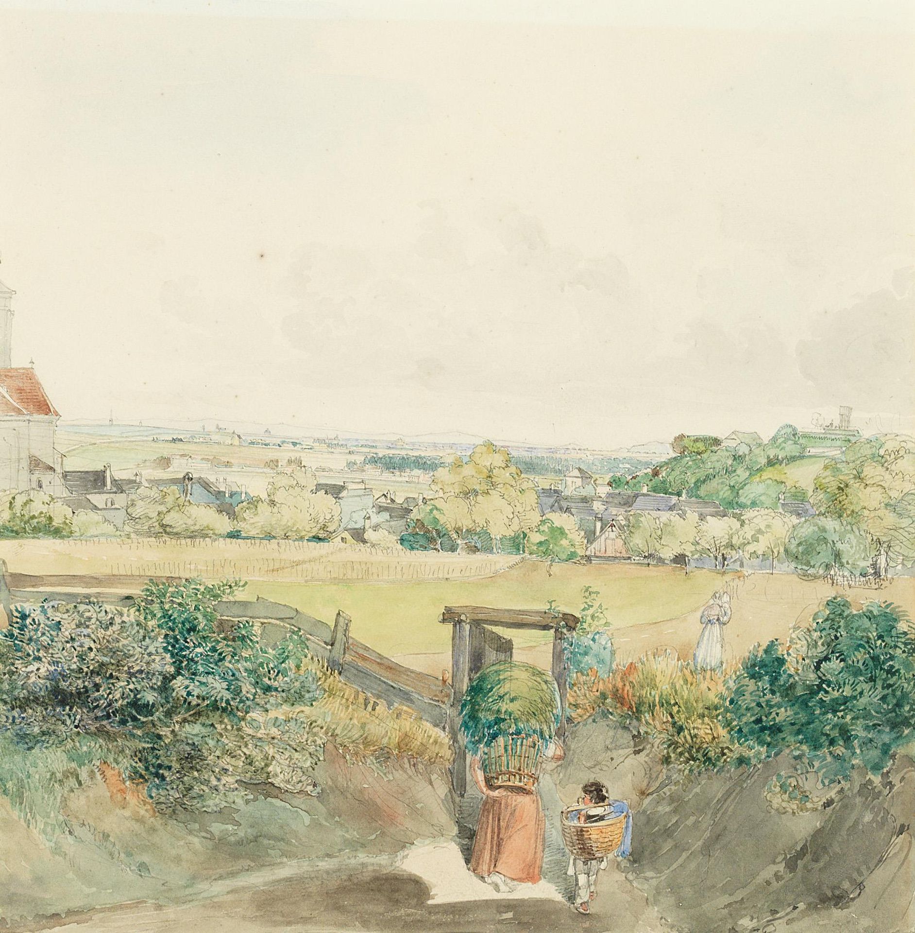 Blick Auf Ober St. Veit by Johann Nepomuk Passini
