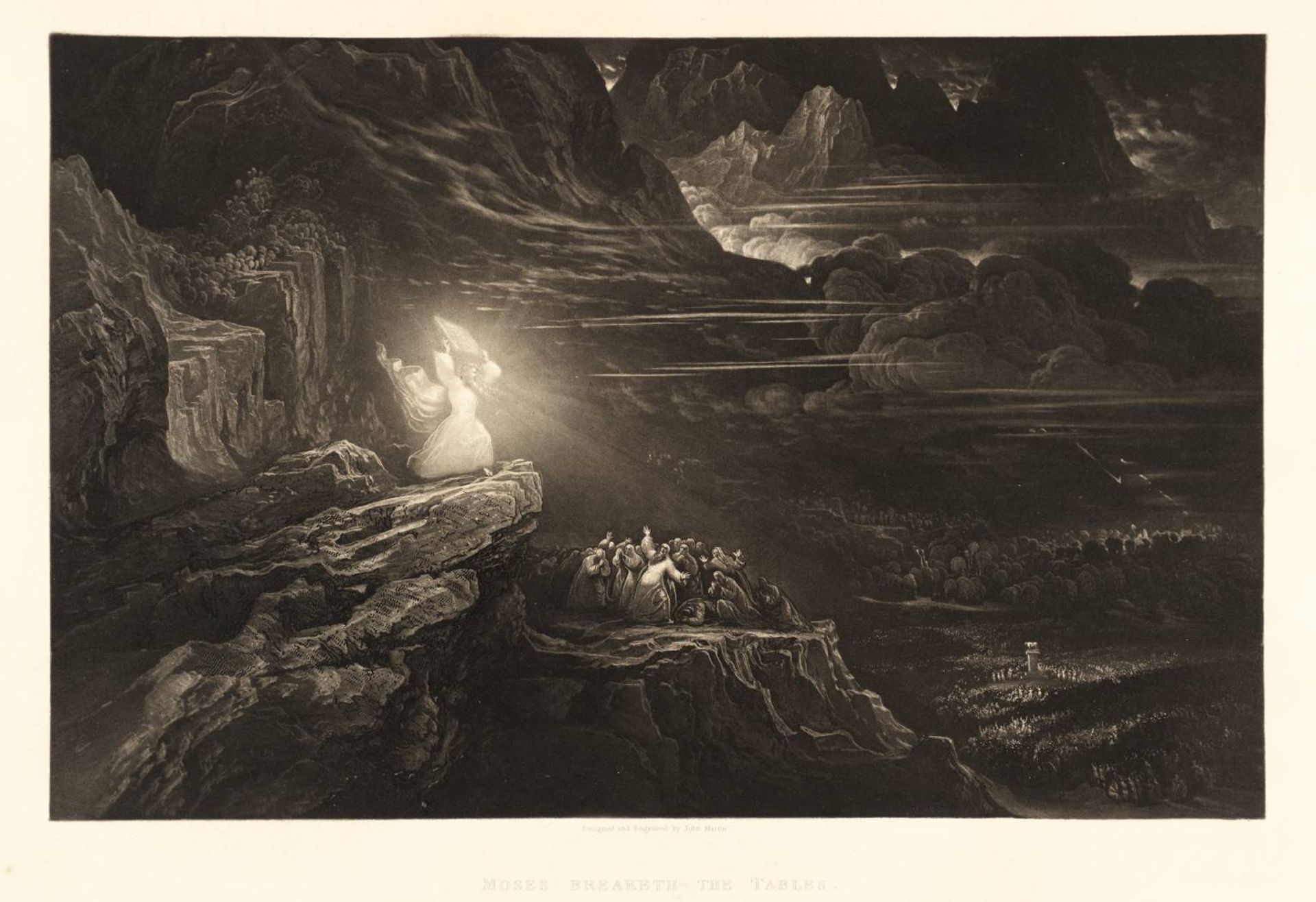 Moses Breaketh the Tables by John Martin