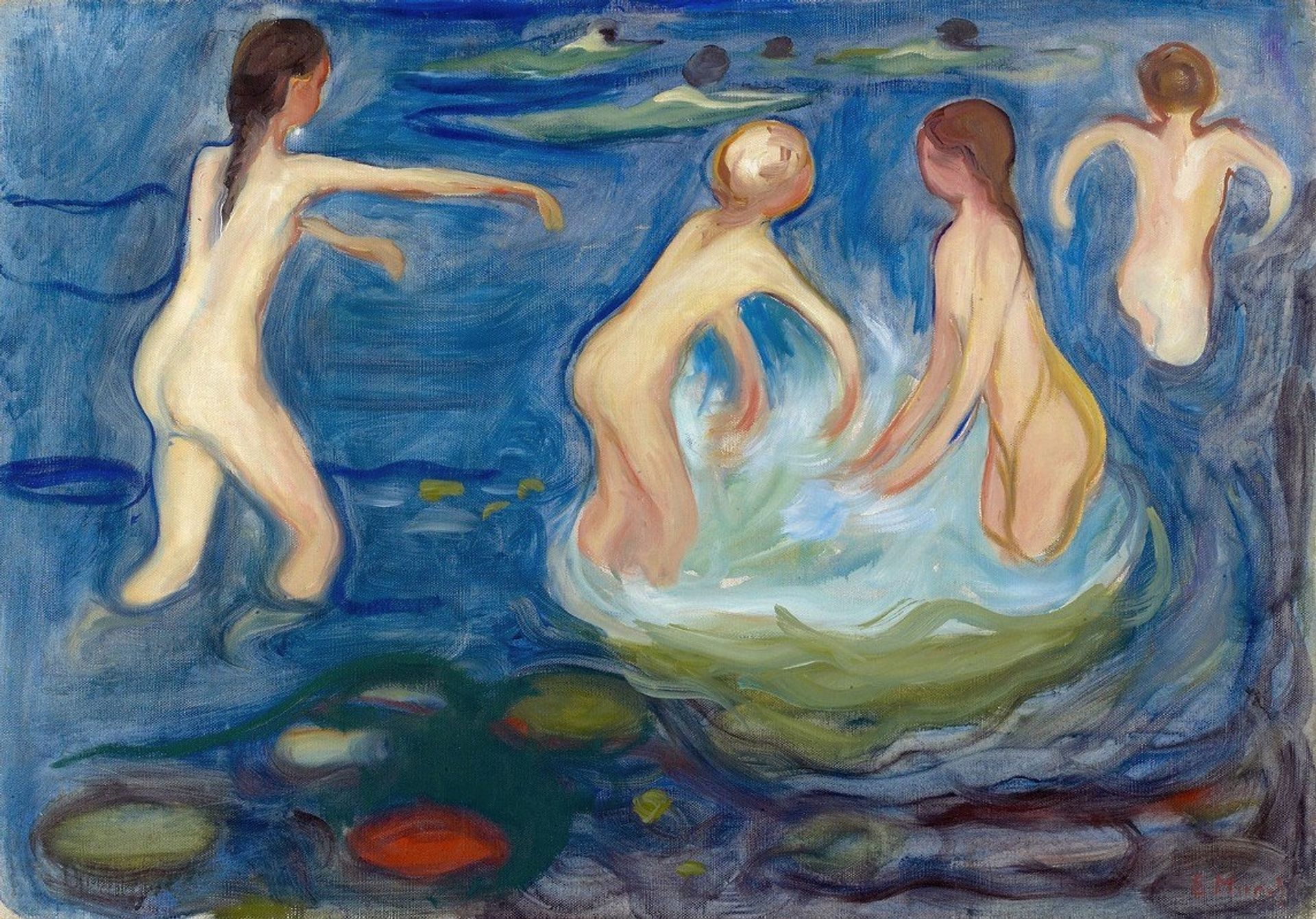 Bathing Girls by Edvard Munch