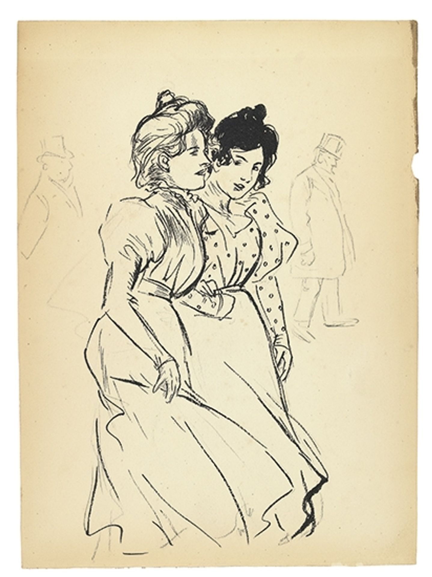 Deux Trottins-4056- by Théophile Alexandre Steinlen