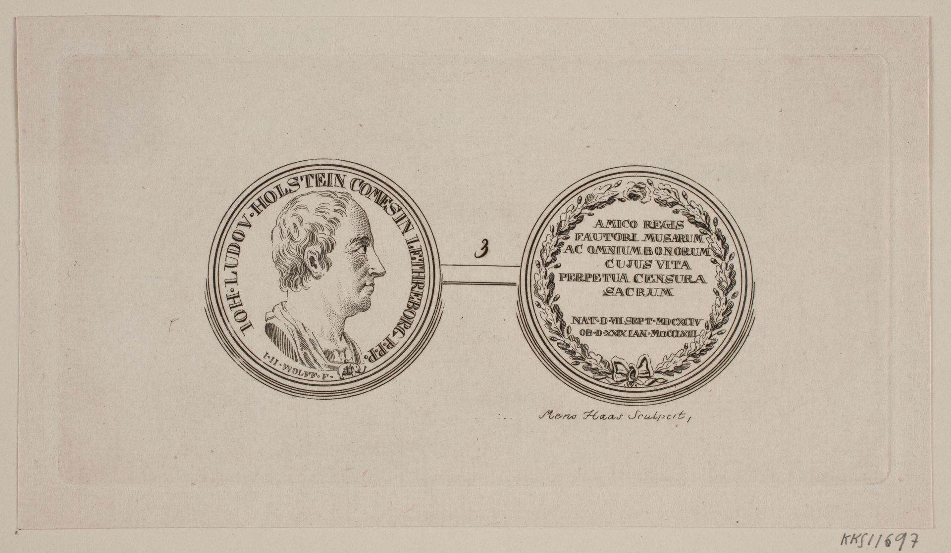 Medaille. J. L. Holstein by Meno Haas