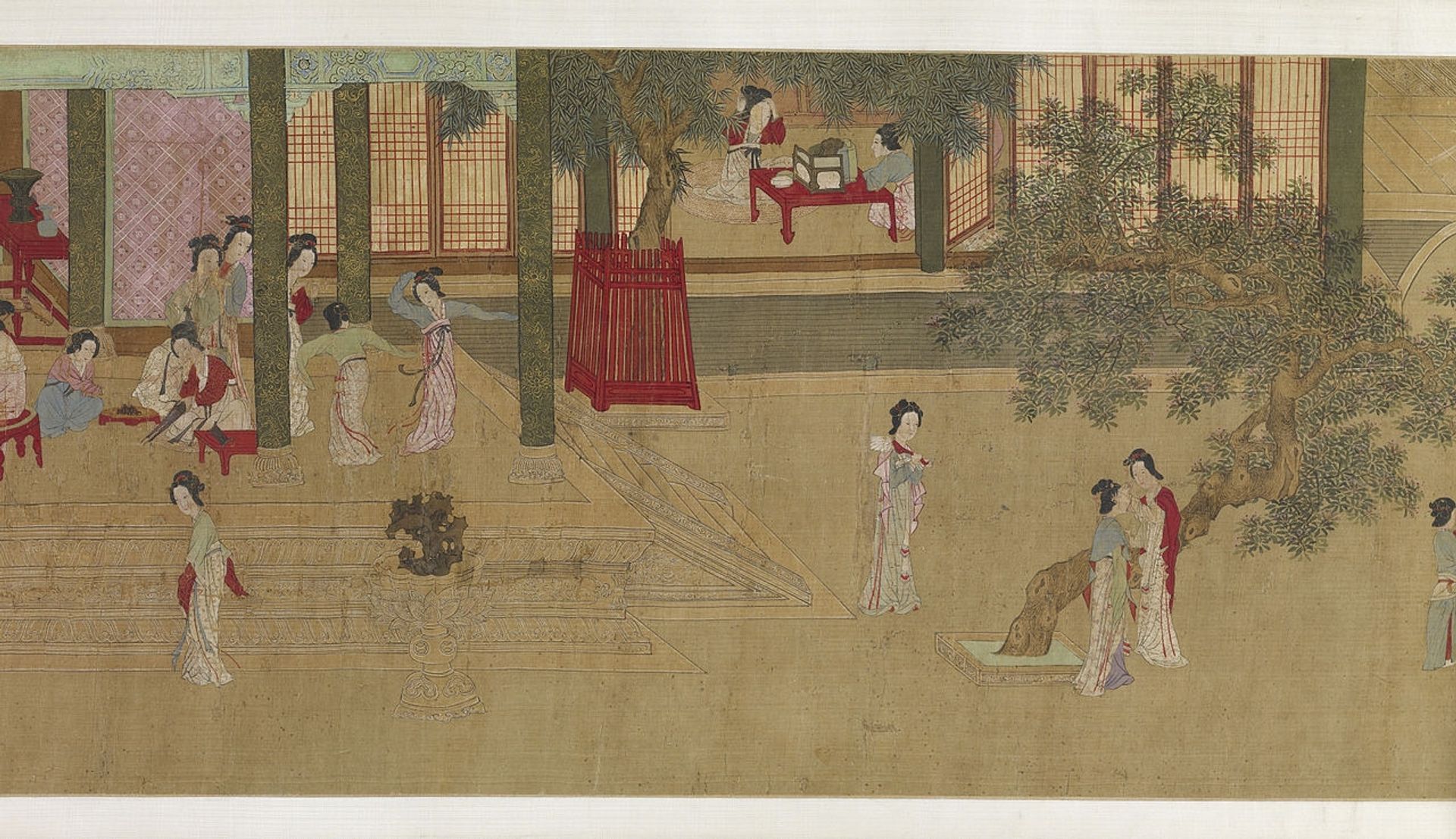 Spring Morning in the Han Palace (View E) by Qiu Ying