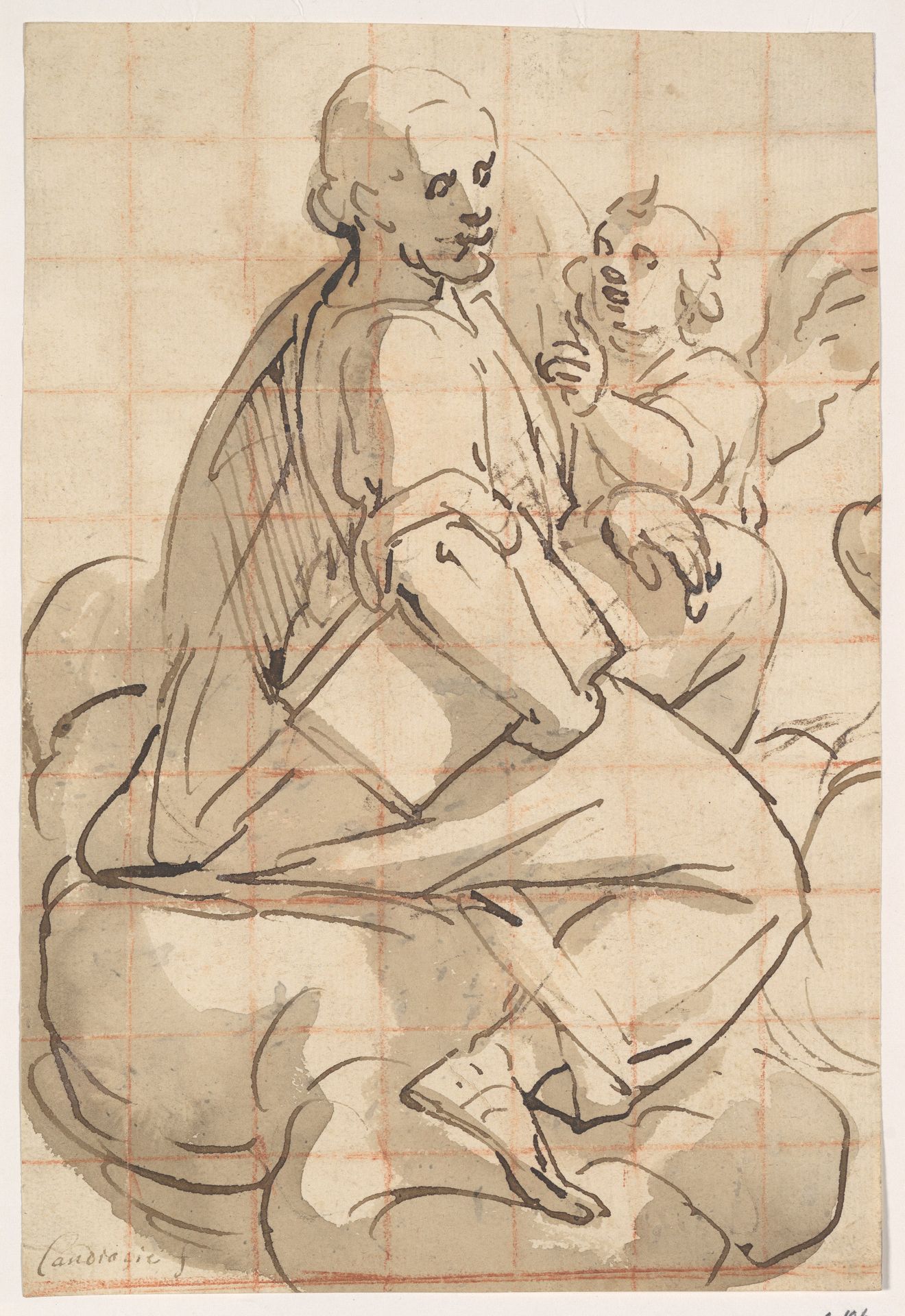 Saint Matthew and the Angel by Luca Cambiaso