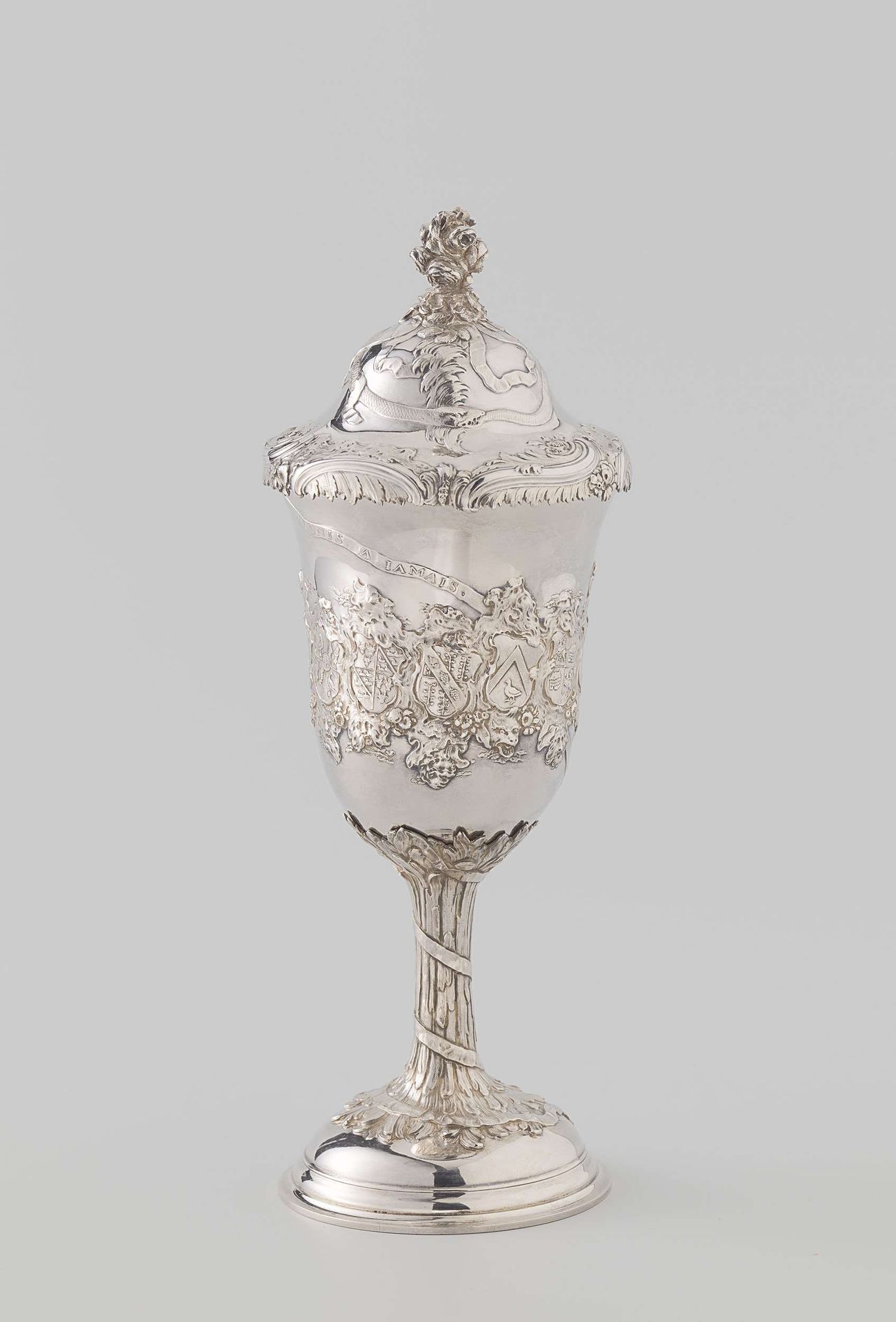 Lidded cup of the Unie Society by Anonymous