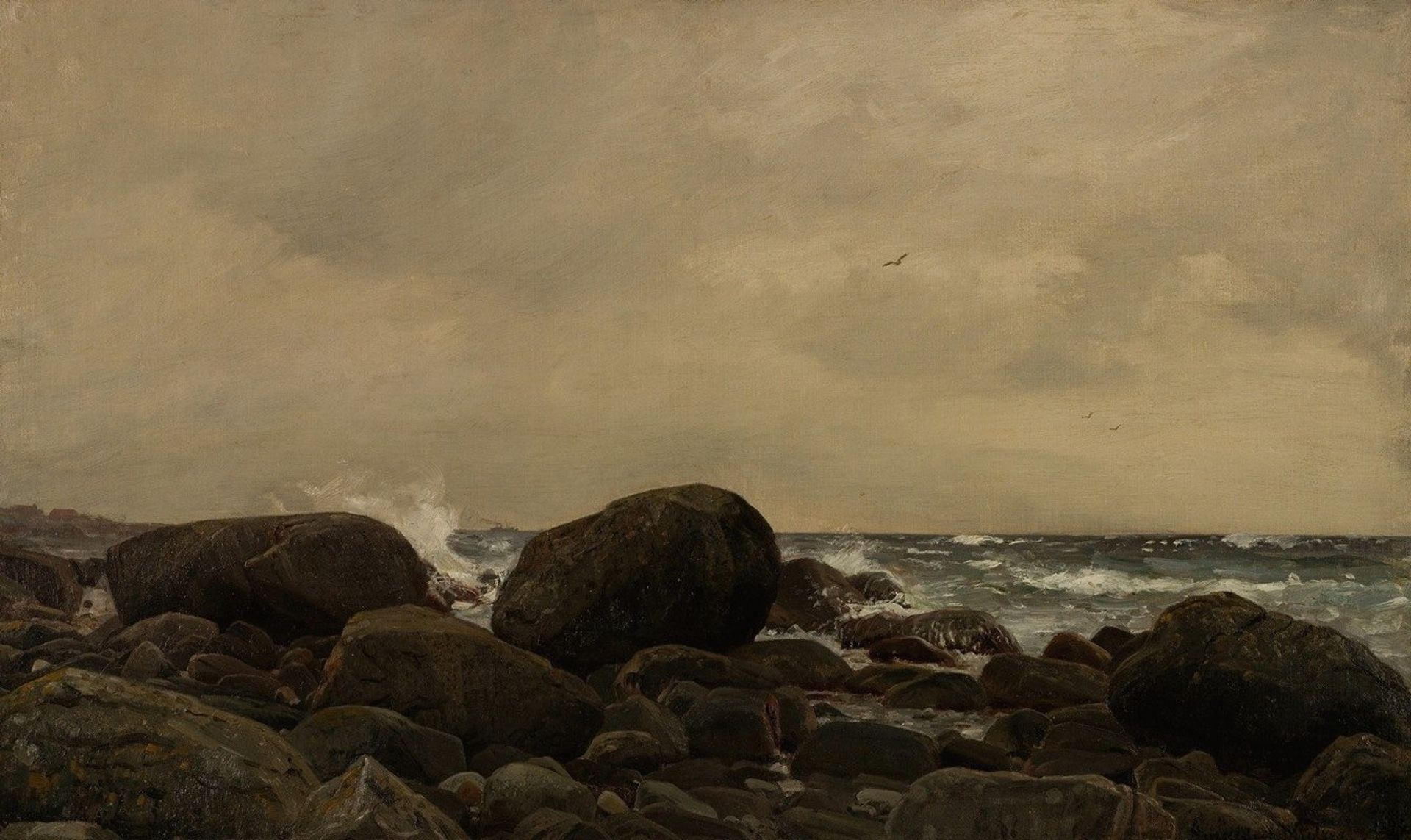 Regnstemning,Jæren by Amaldus Nielsen