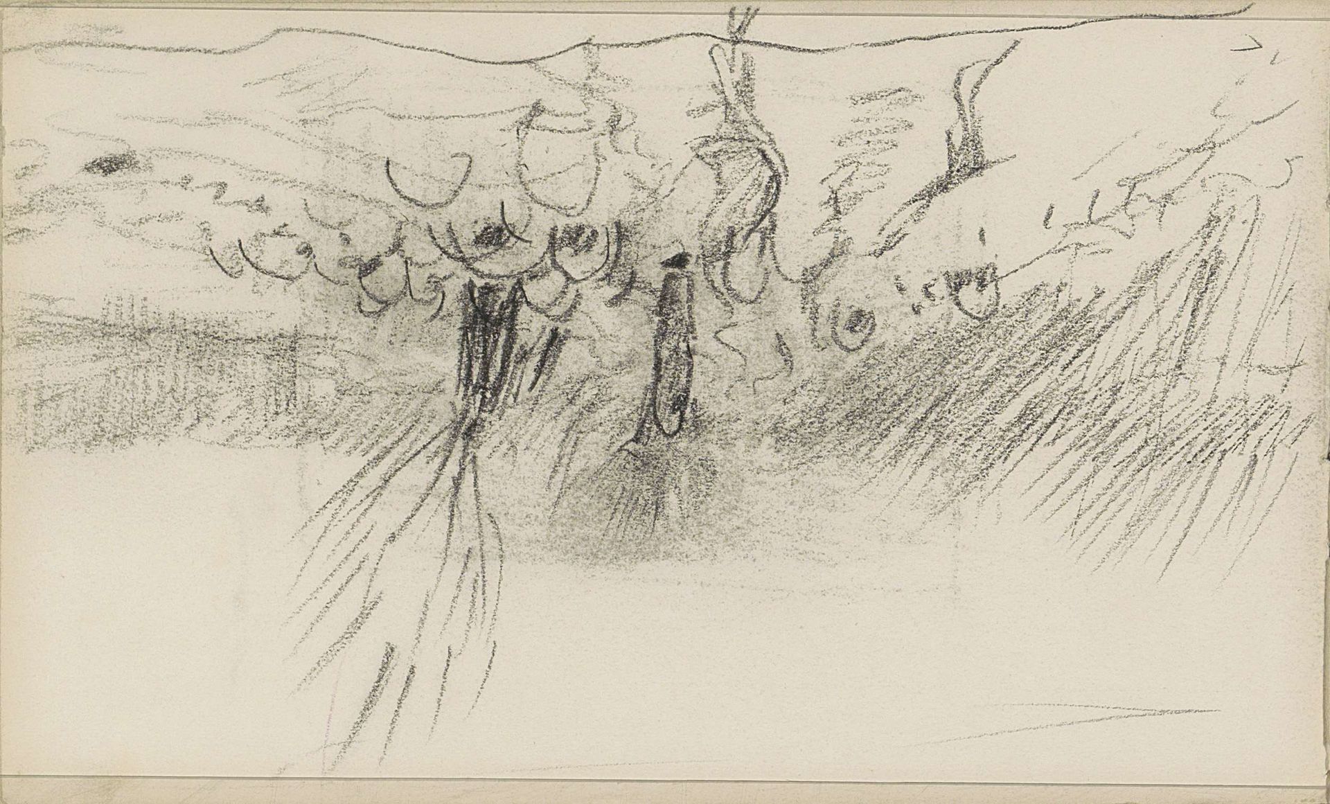 Herder met een kudde schapen by Anton Mauve