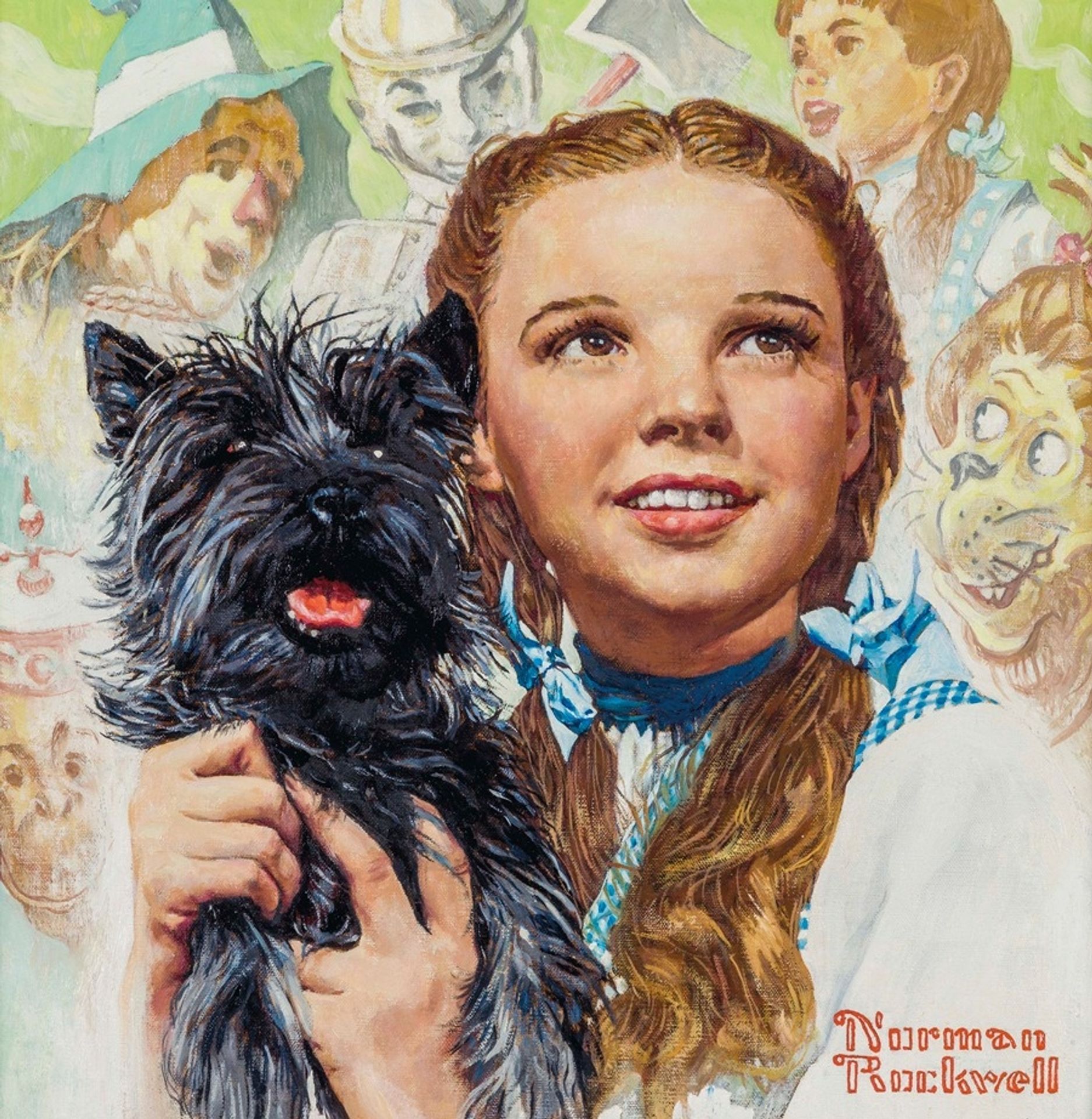Judy Garland as Dorothy in the Wizard of Oz by Norman Rockwell