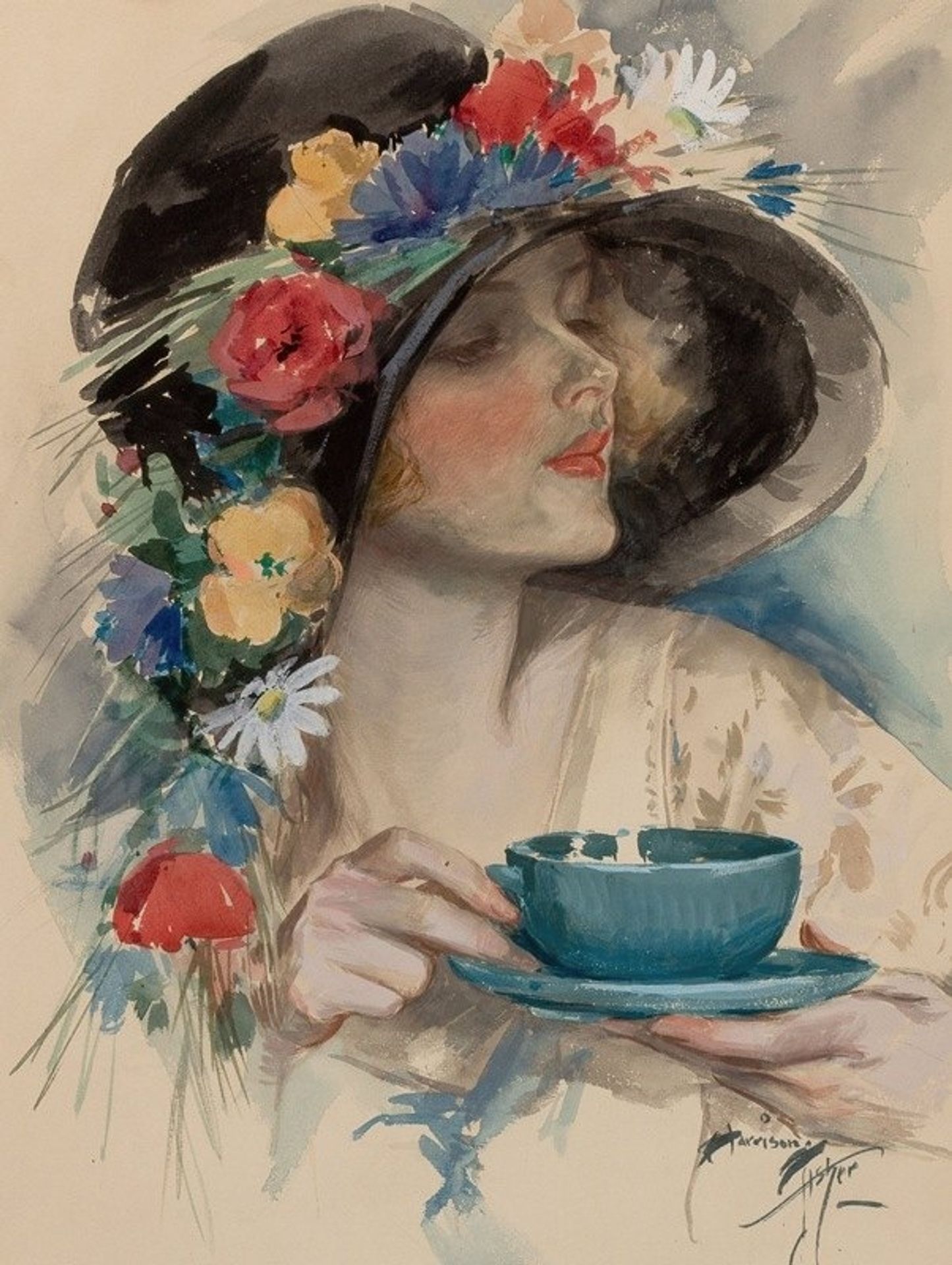Afternoon Tea by Harrison Fisher