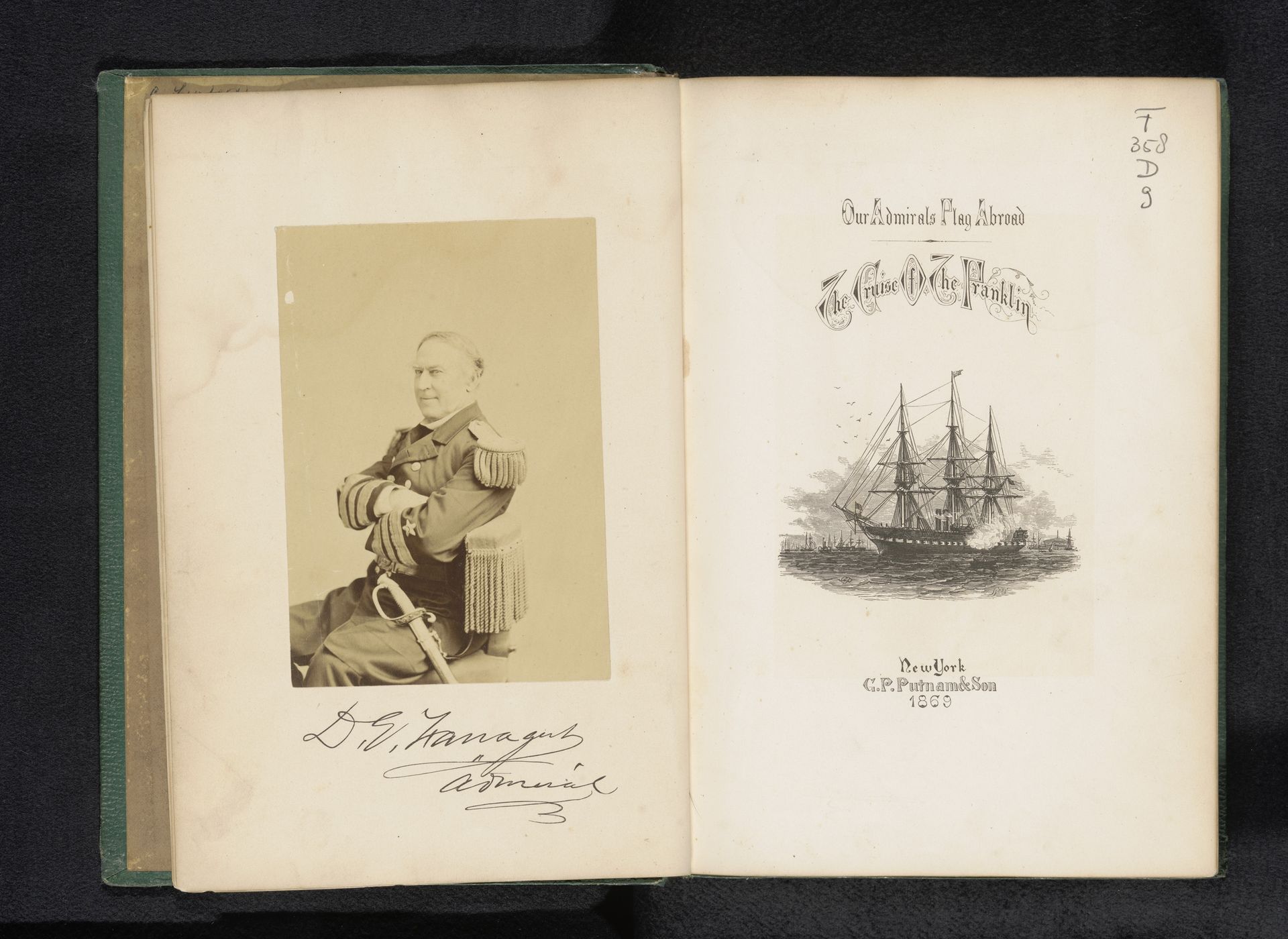 Portret van admiraal David Farragut by Napoleon Sarony