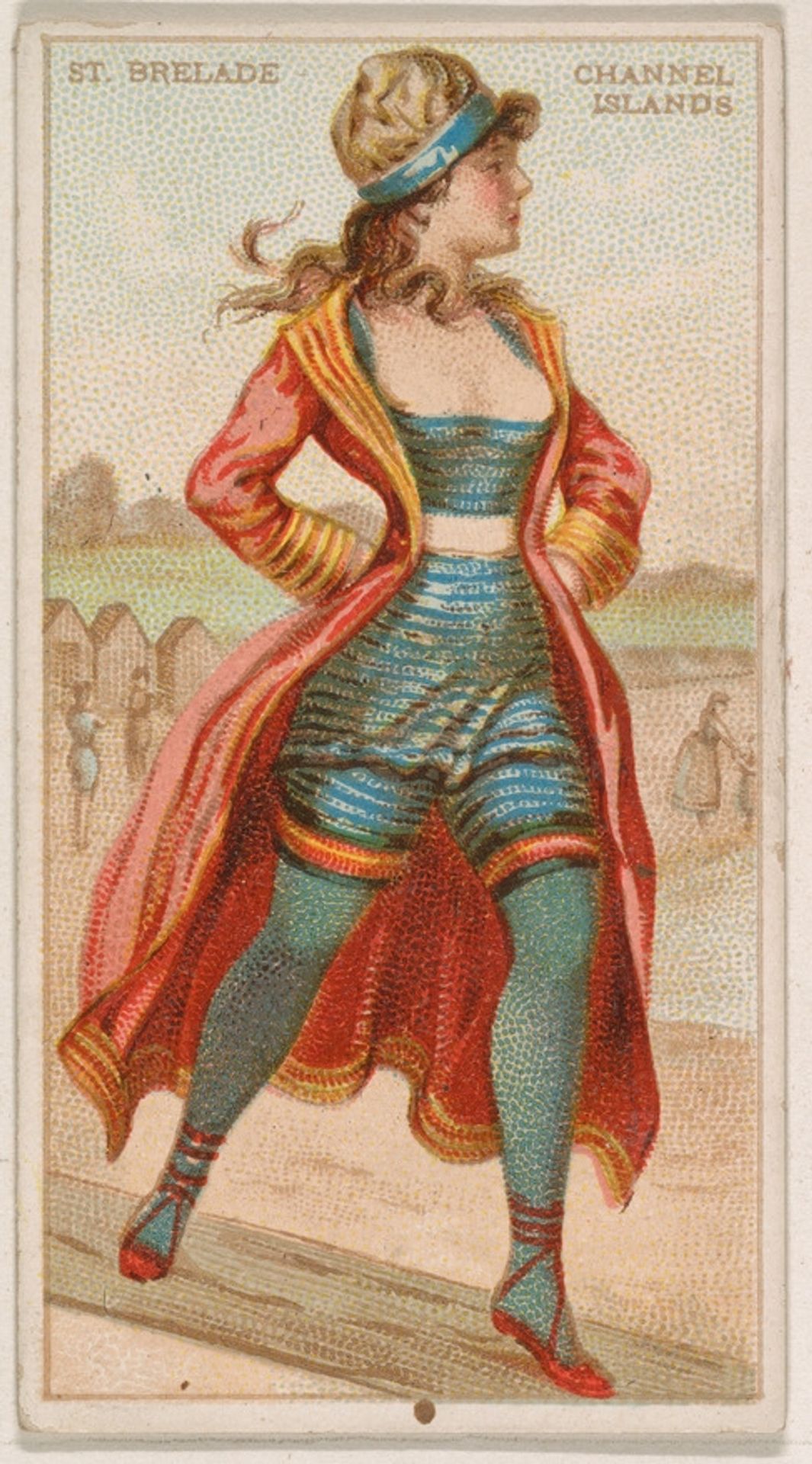 St. Brelade, Channel Islands, from the Surf Beauties series (N232), issued by Kinney Bros. by Kinney Brothers Tobacco Company