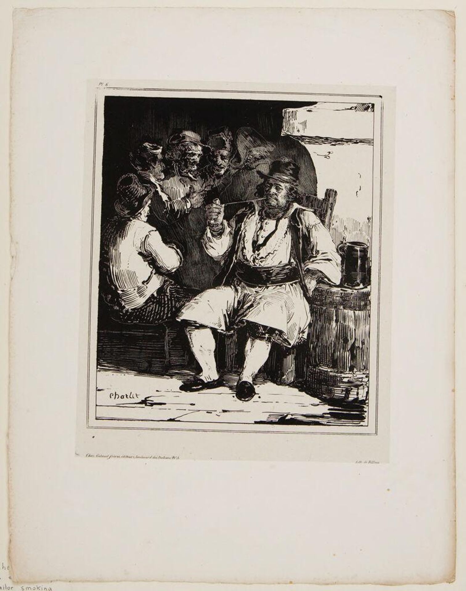 Man Smoking by Nicolas Toussaint Charlet