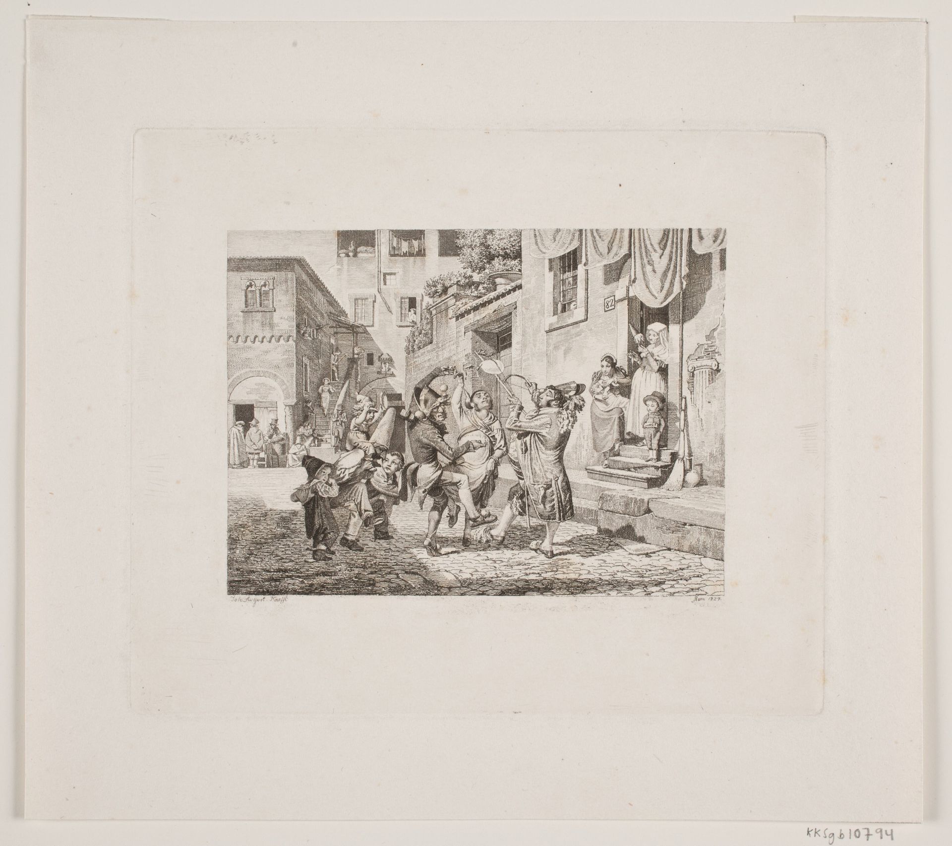 Karnevalsscene by August Krafft