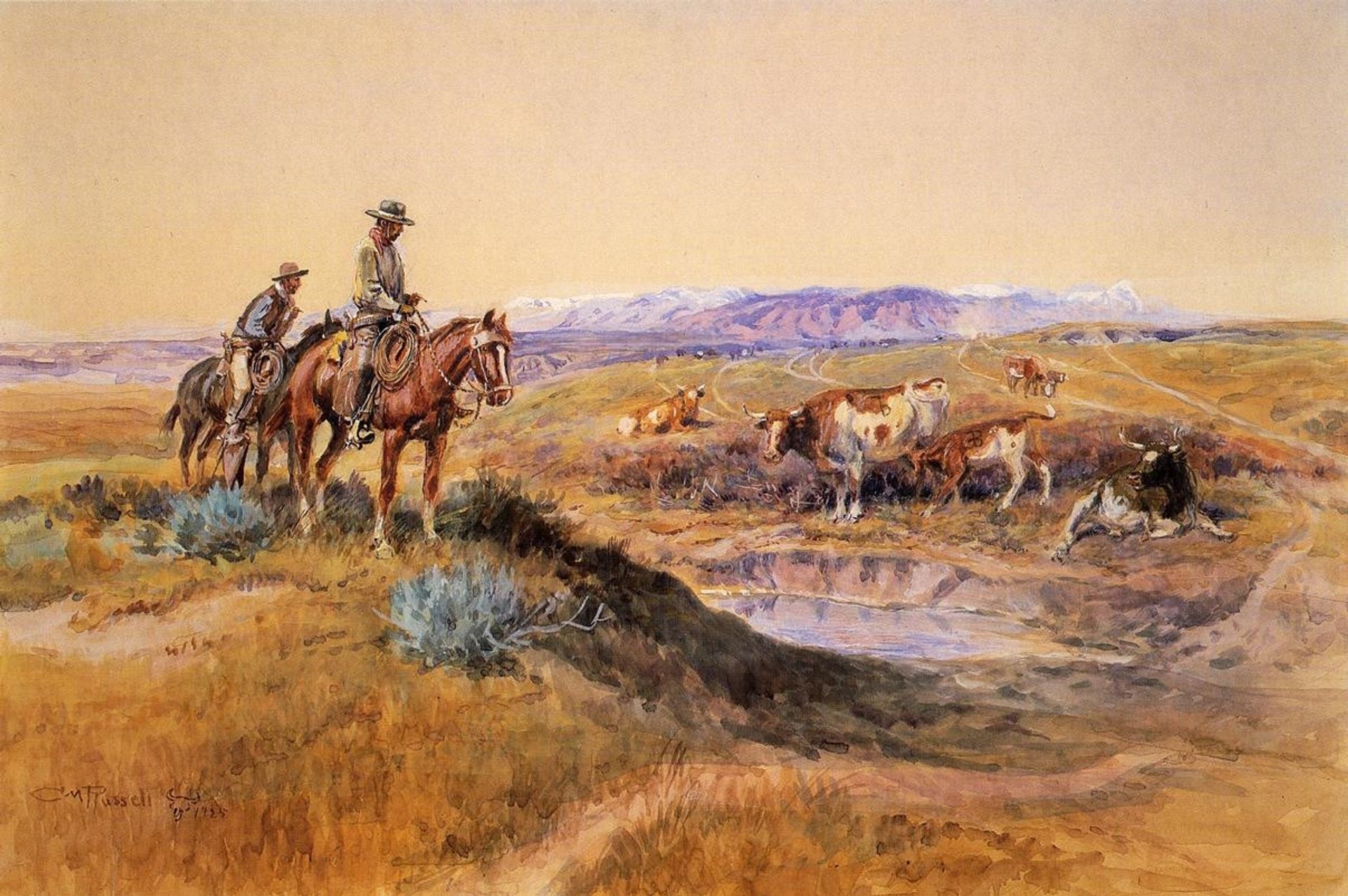 Worked Over by Charles M. Russell