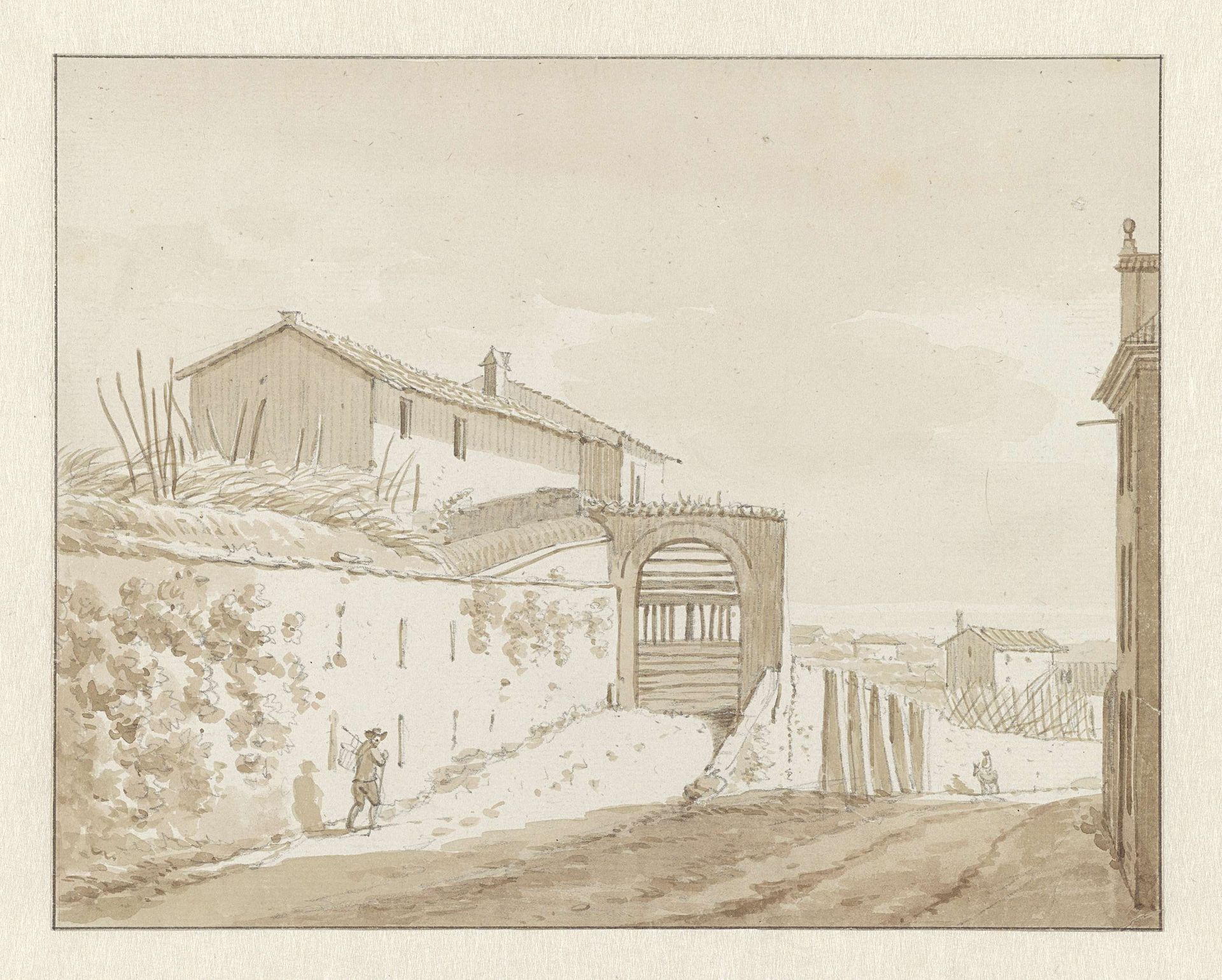 Buiten de Porta S. Sebastiano, Rome by Daniël Dupré