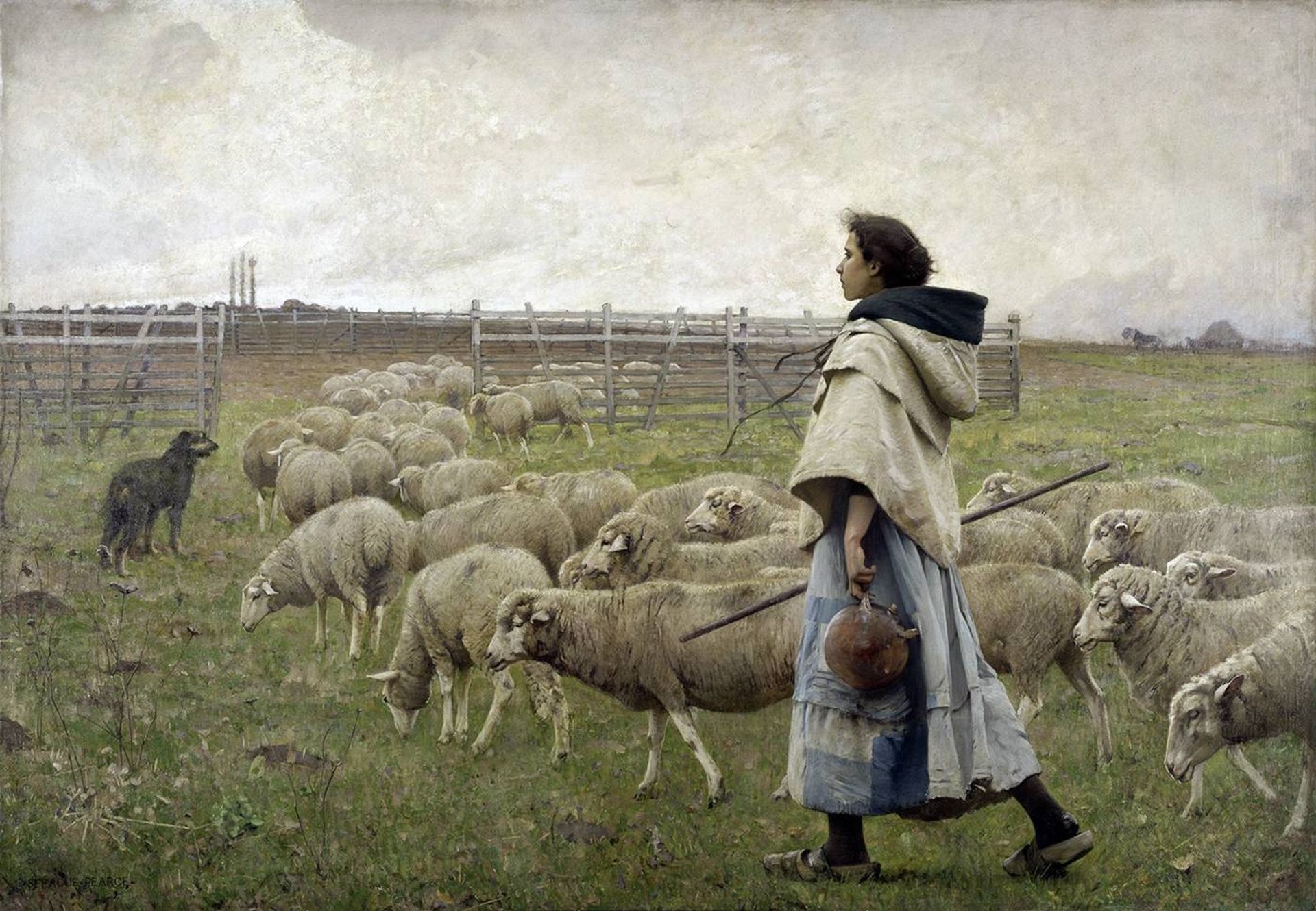 Le Retour Du Troupeau by Charles Sprague Pearce