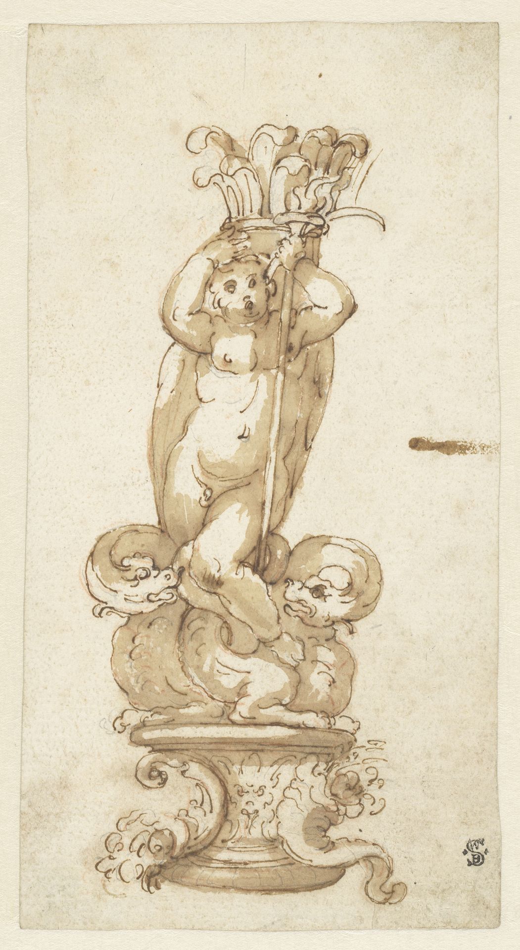 Ontwerp voor een kandelaar by Bernardino India