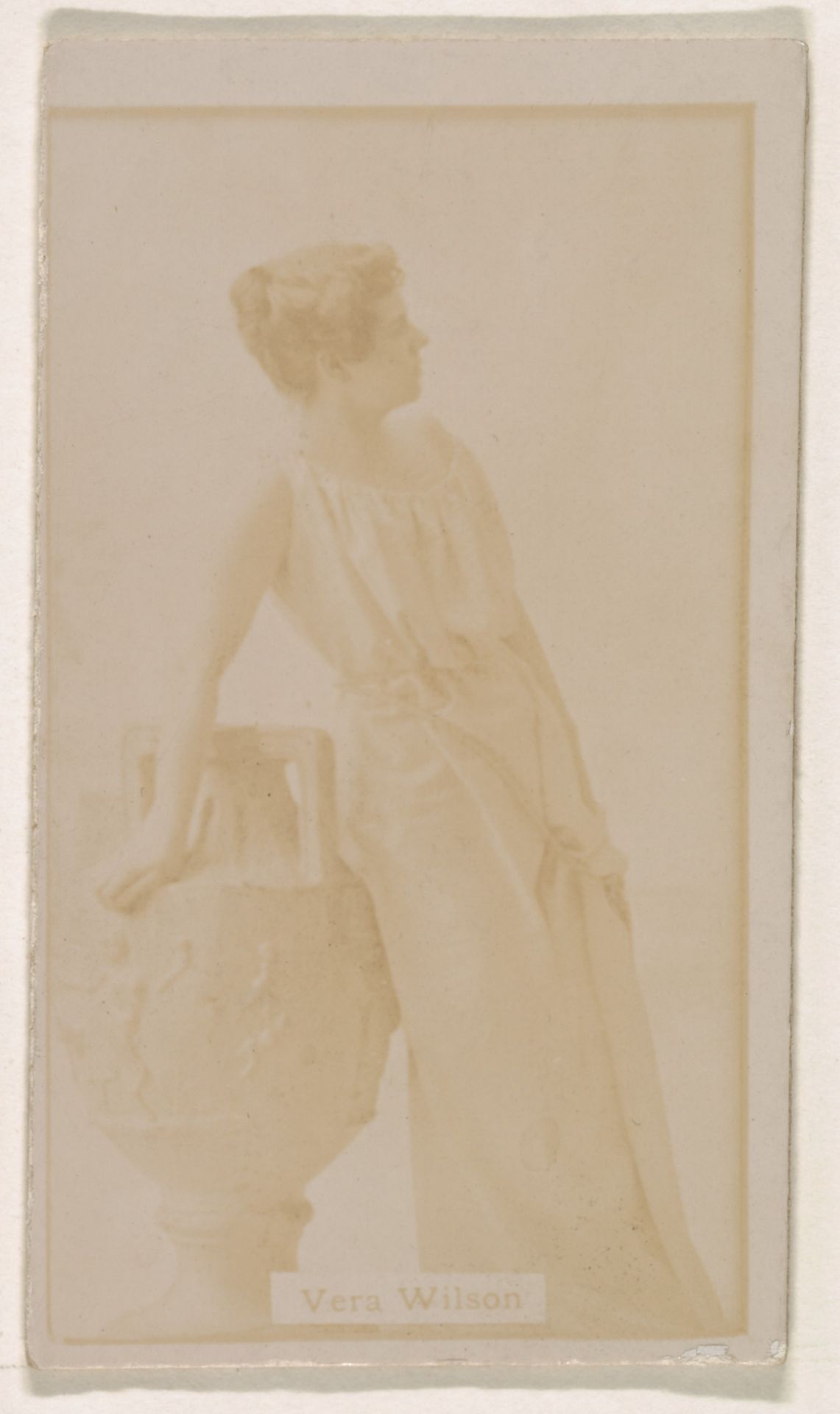 Vera Wilson, from the Actresses series (N245) issued by Kinney Brothers to promote Sweet Caporal Cigarettes by Kinney Brothers Tobacco Company