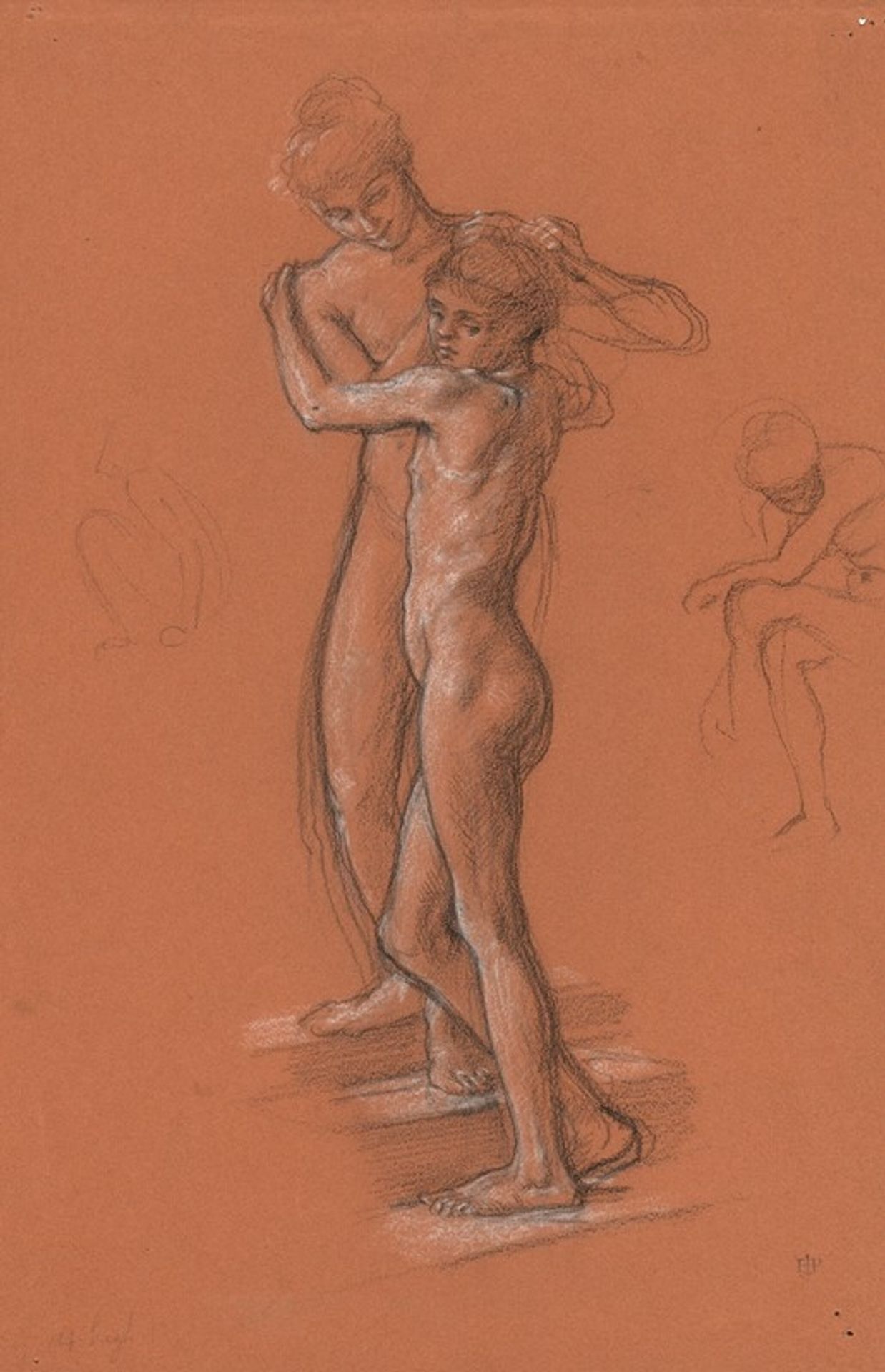 Study for ‘Idle Fears’ by Edward John Poynter