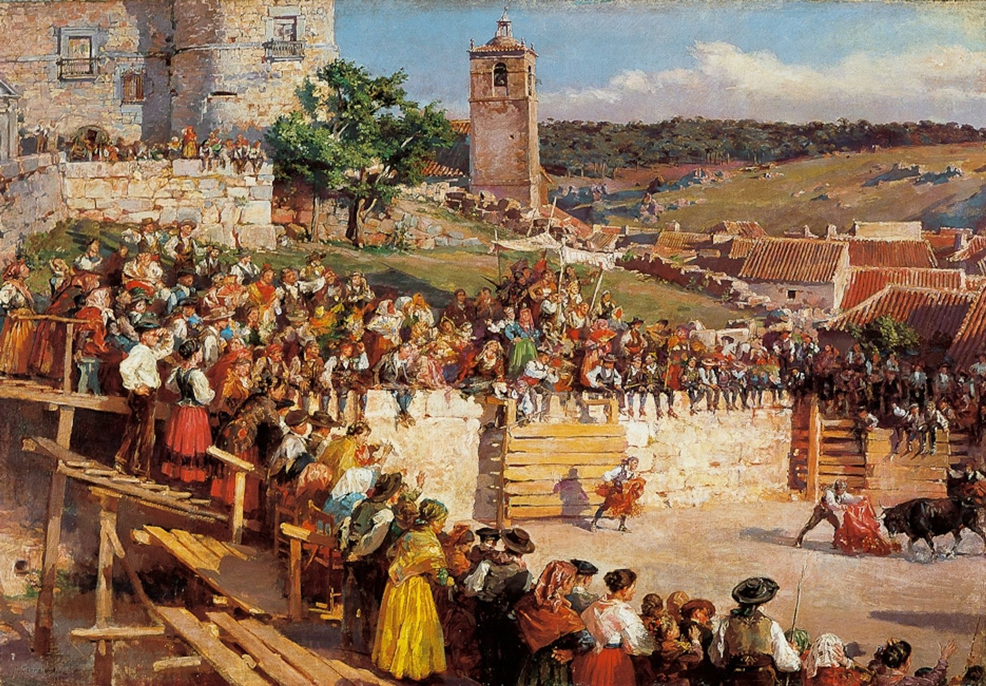 Capea En Las Navas Del Marque by José Garnelo