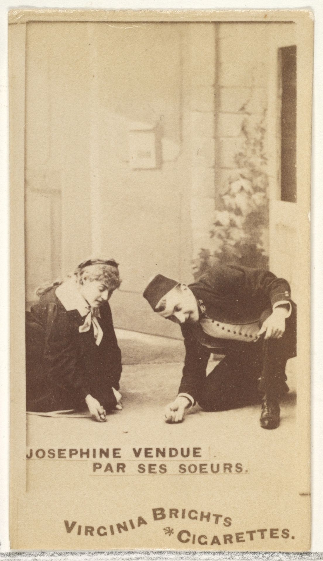 Josephine Vendue, Par Ses Soeurs, from the Actors and Actresses series (N45, Type 1) for Virginia Brights Cigarettes by Allen & Ginter
