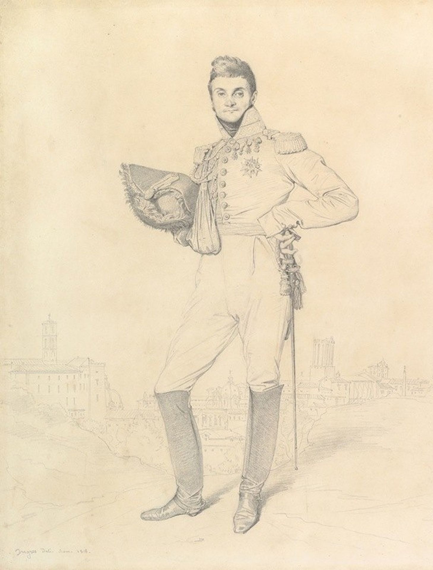 General Louis-Étienne Dulong de Rosnay by Jean Auguste Dominique Ingres