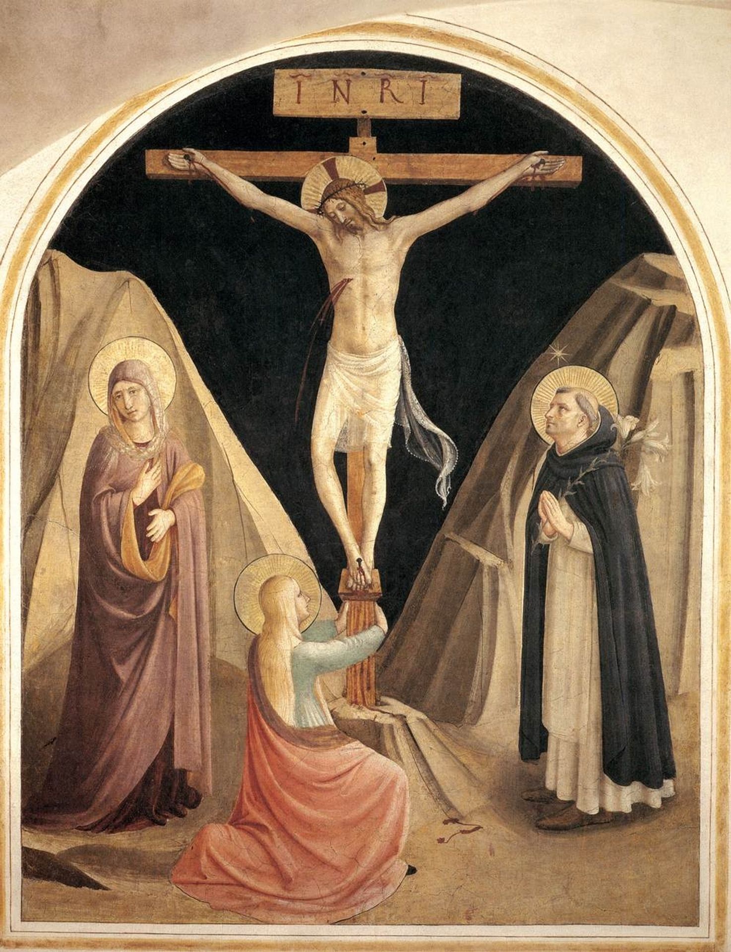 Crucifixion with the Virgin, Mary Magdalene and St. Dominic by Fra Angelico