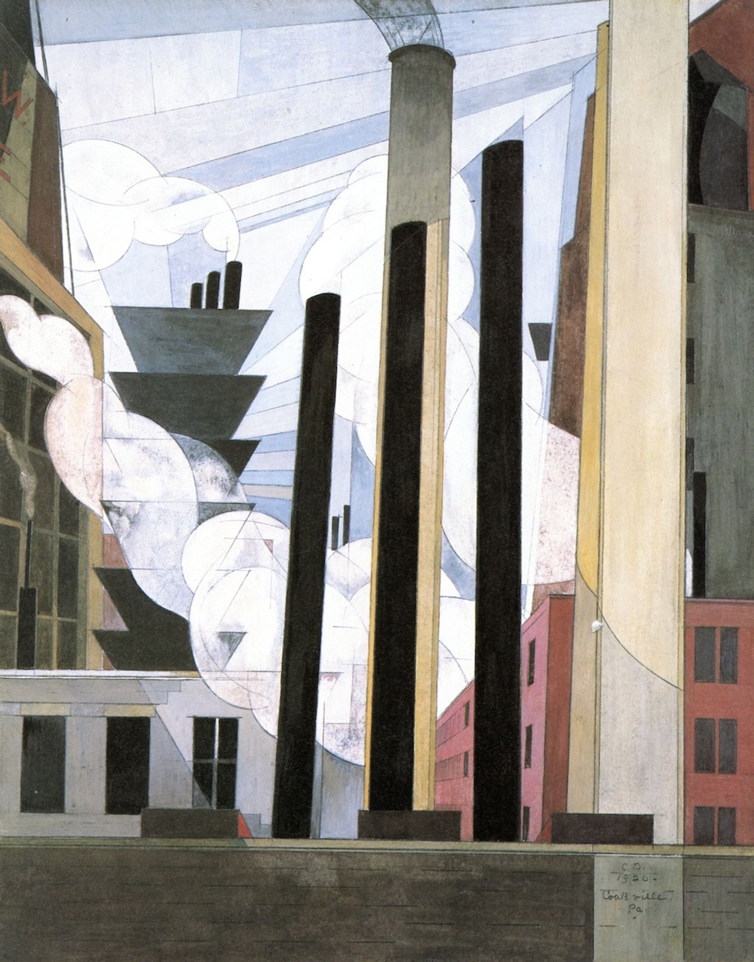 End of the Parade, Coatesville, Pa. by Charles Demuth