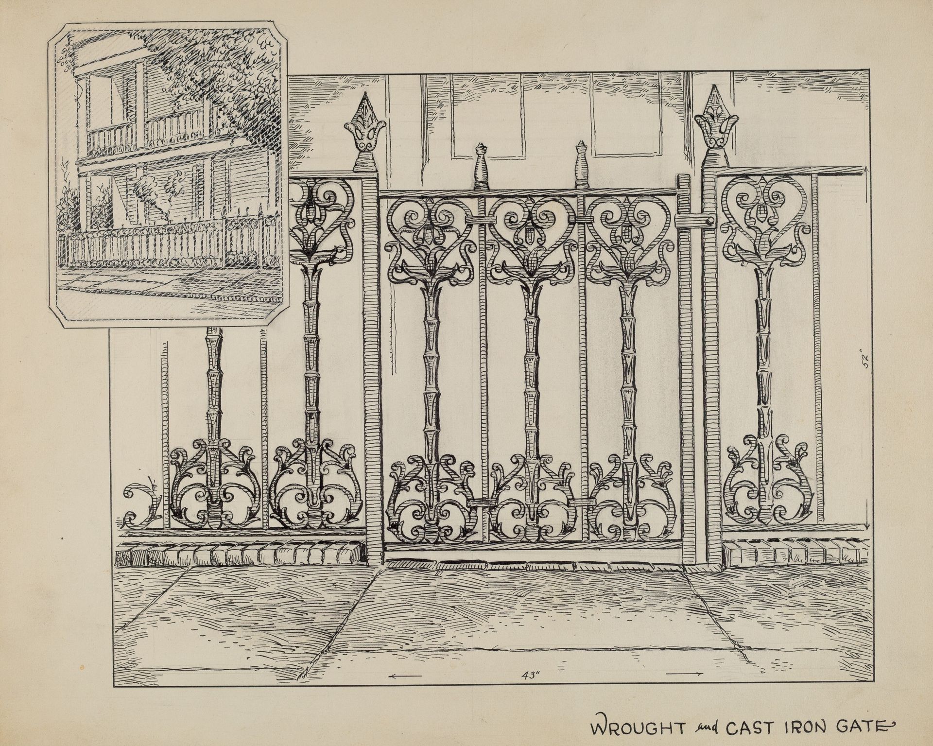 Cast Iron Fence by Al Curry