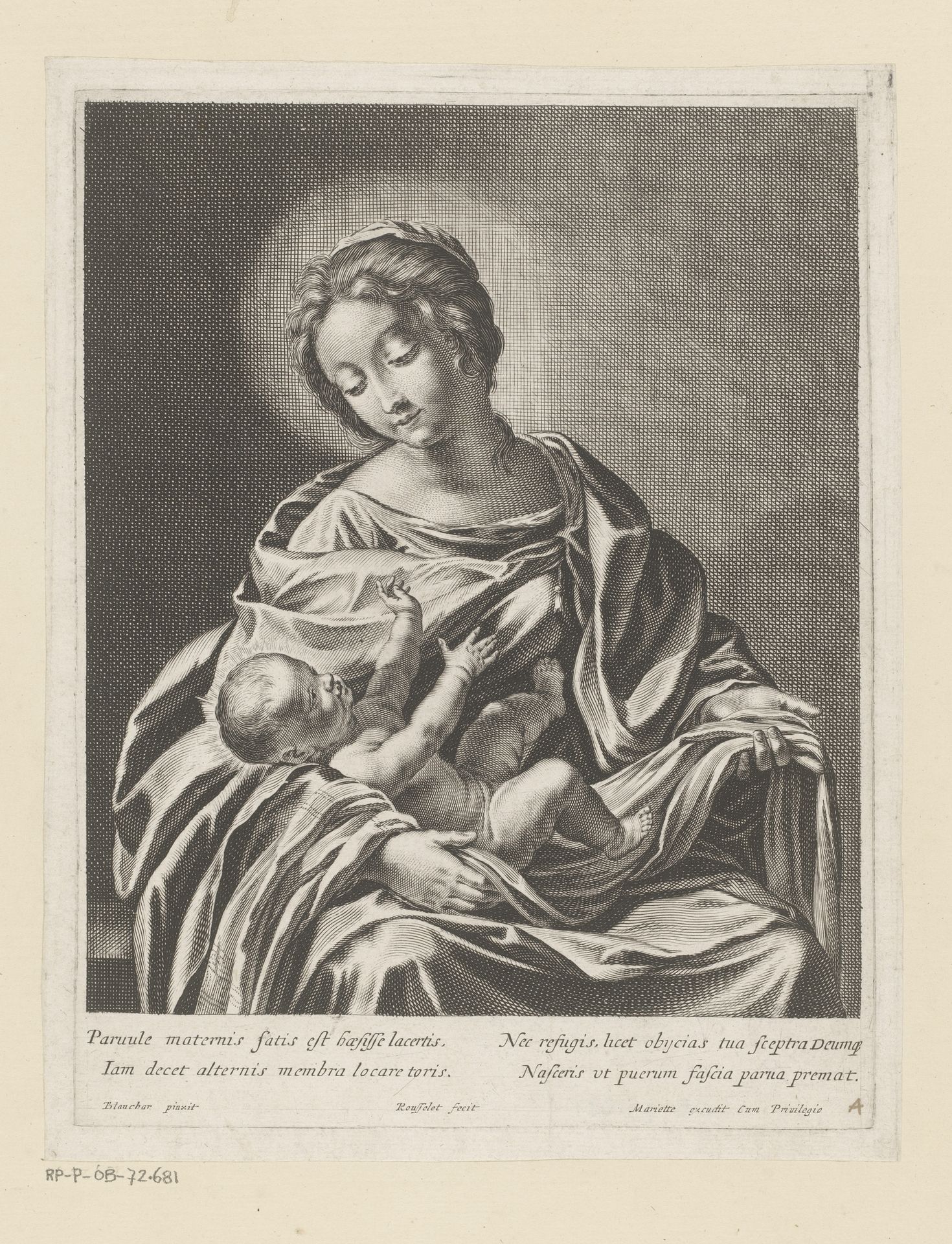 Maria met kind by Gilles Rousselet