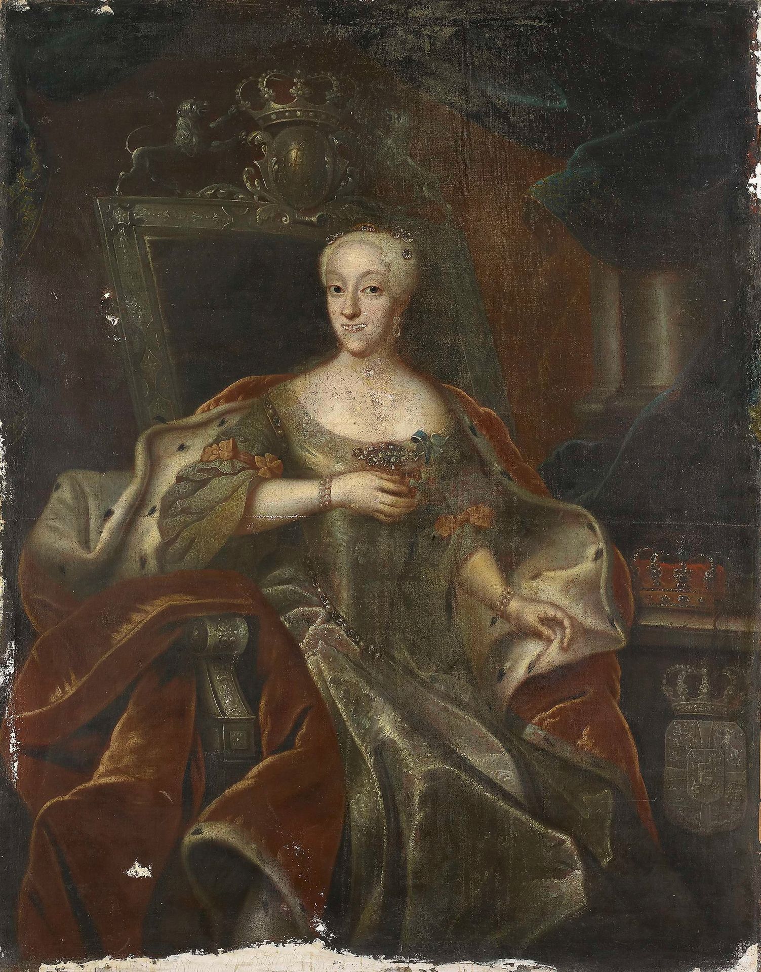 Portrait of Princess Charlotte Amalie, Daughter of Frederick IV, King of Denmark by Anonymous