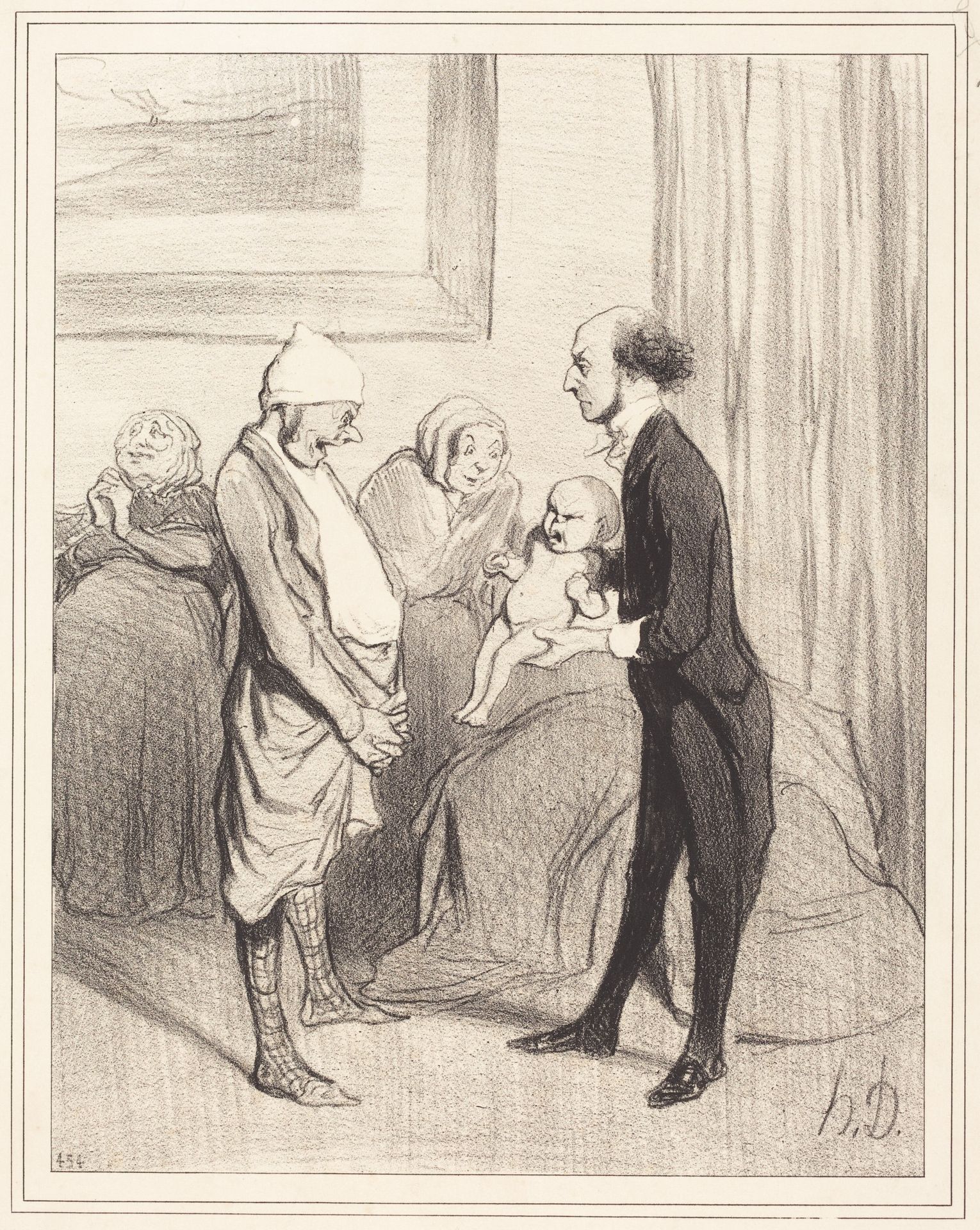 L'Entrée dans la vie by Honoré Daumier