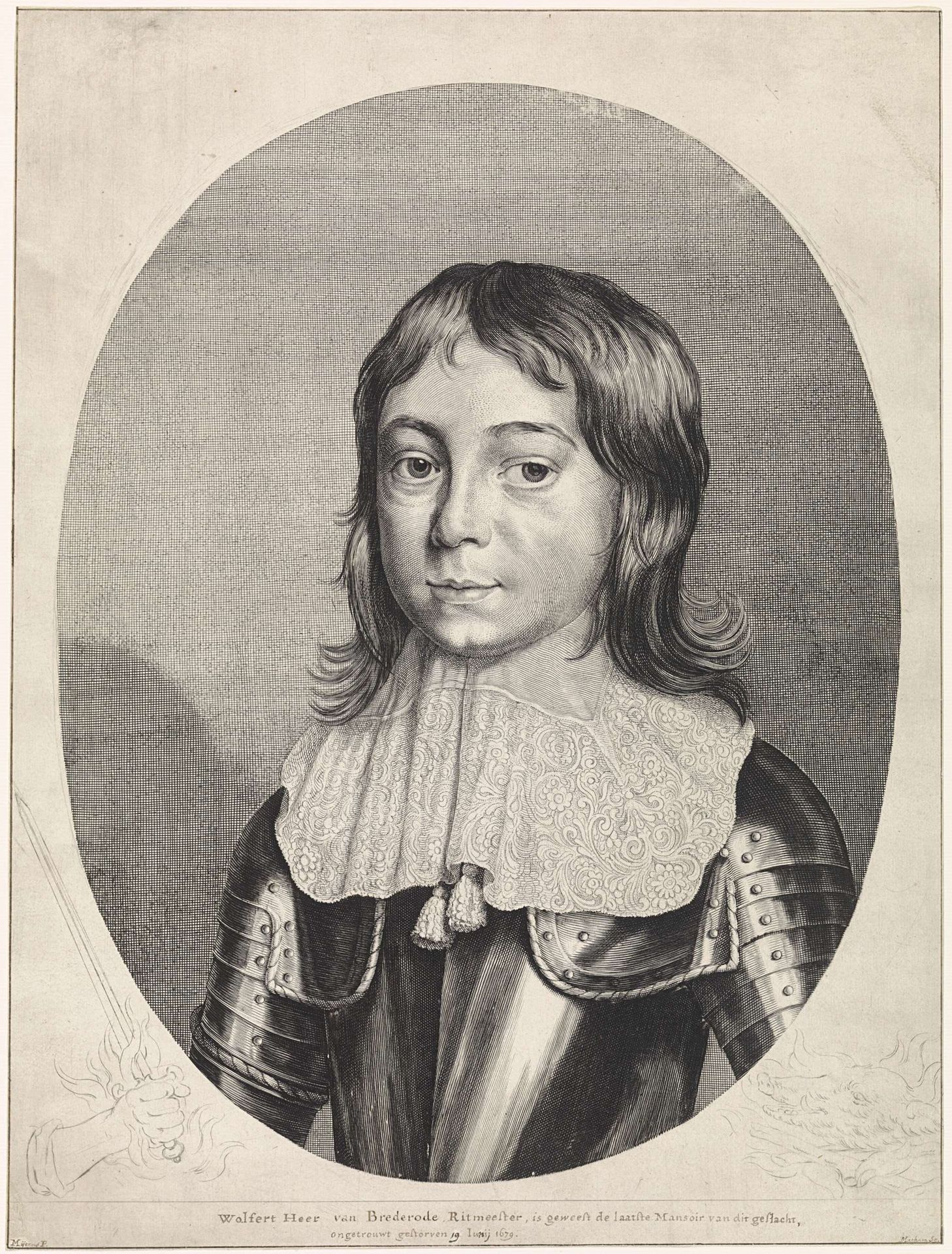Portret van Wolfert van Brederode by Theodor Matham