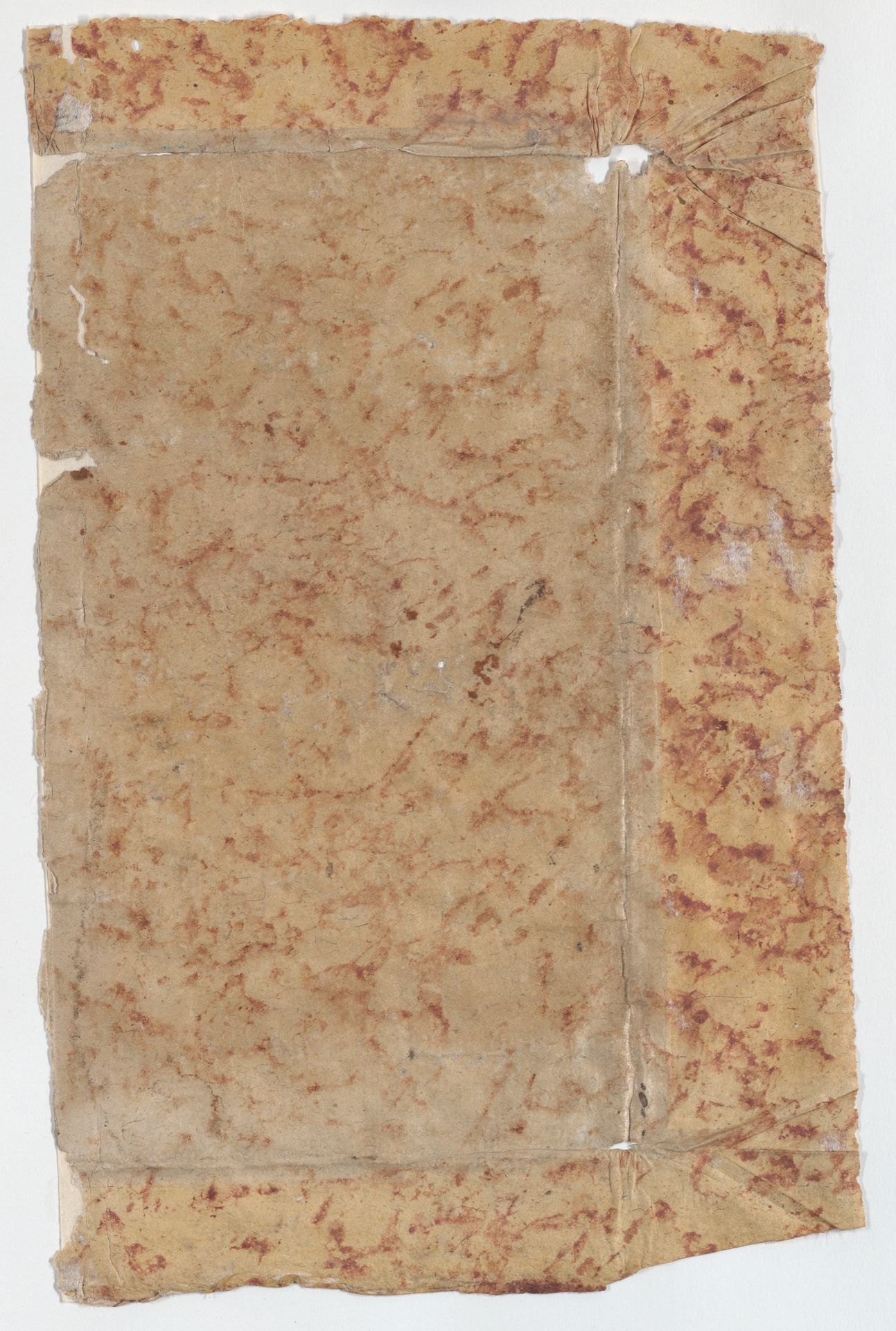 Sheet with overall splotchy pattern by Anonymous
