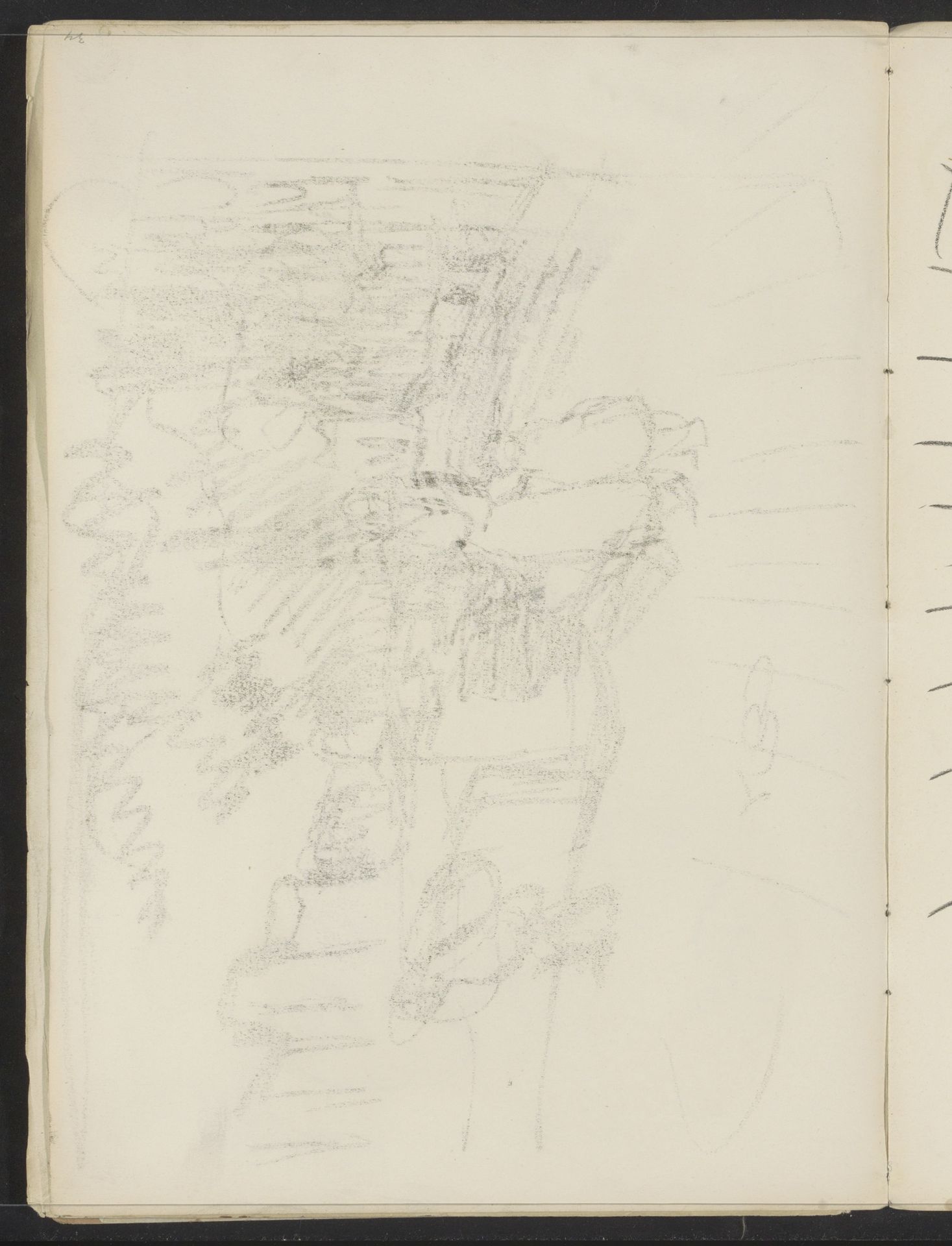 Abklatsch van de krijttekening op blad 18 recto by Isaac Israels