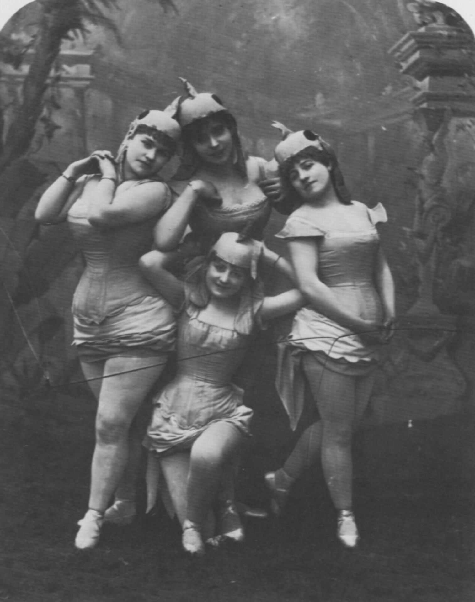 The Folies-Bergère dance group by Felix Nadar