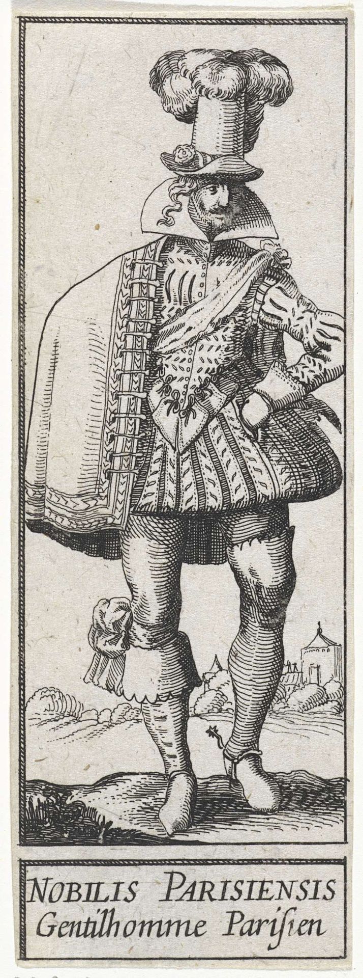 Edelman uit Parijs by Claes Jansz. Visscher
