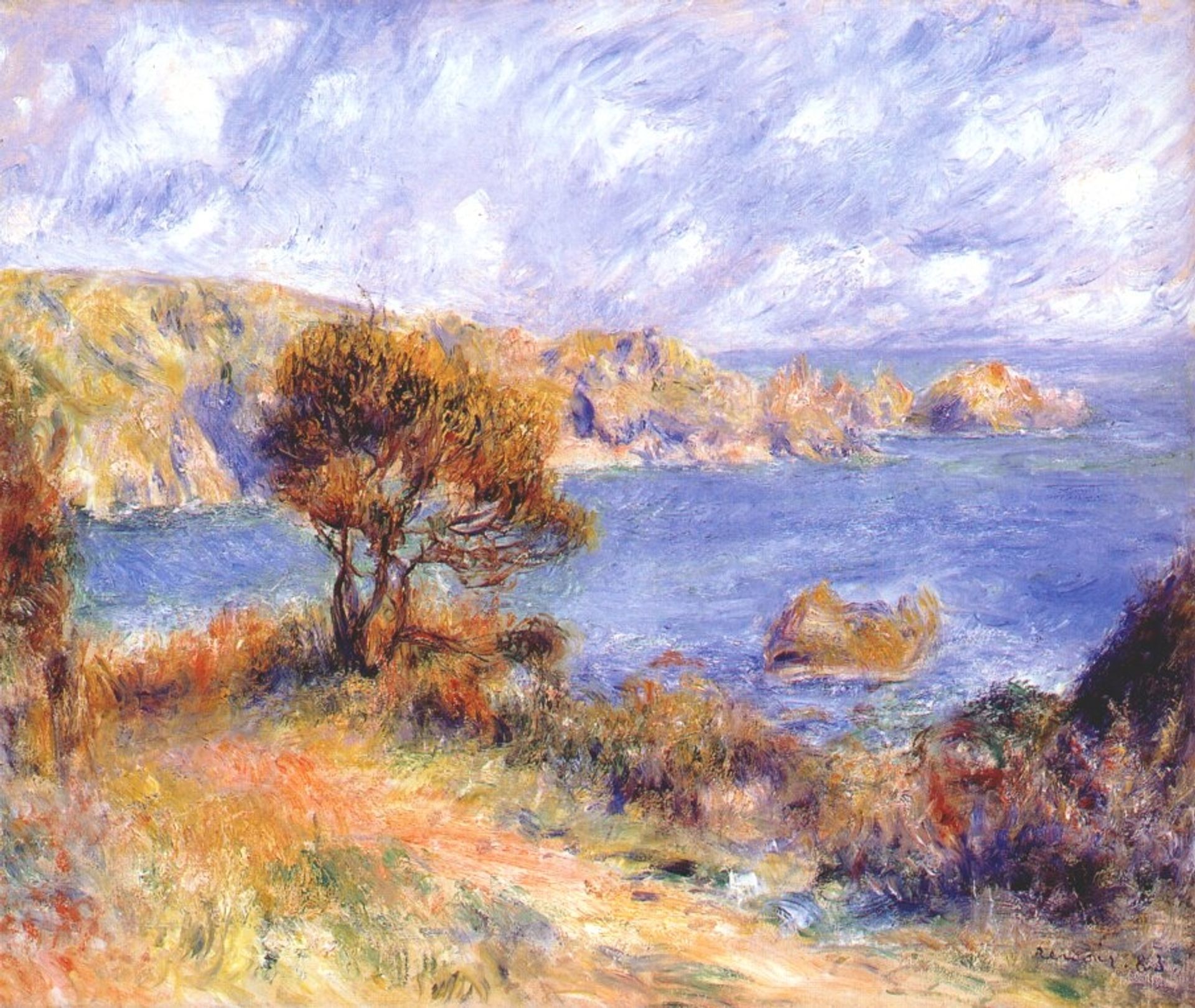 View at guernsey by Pierre-Auguste Renoir