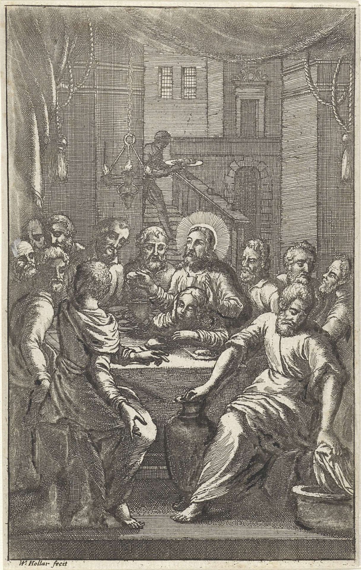 Laatste Avondmaal by Wenceslaus Hollar
