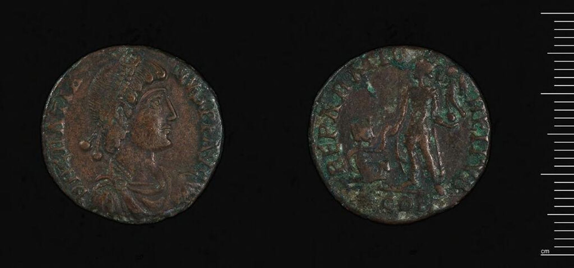 Coin (AE2) of Gratian by Gratian