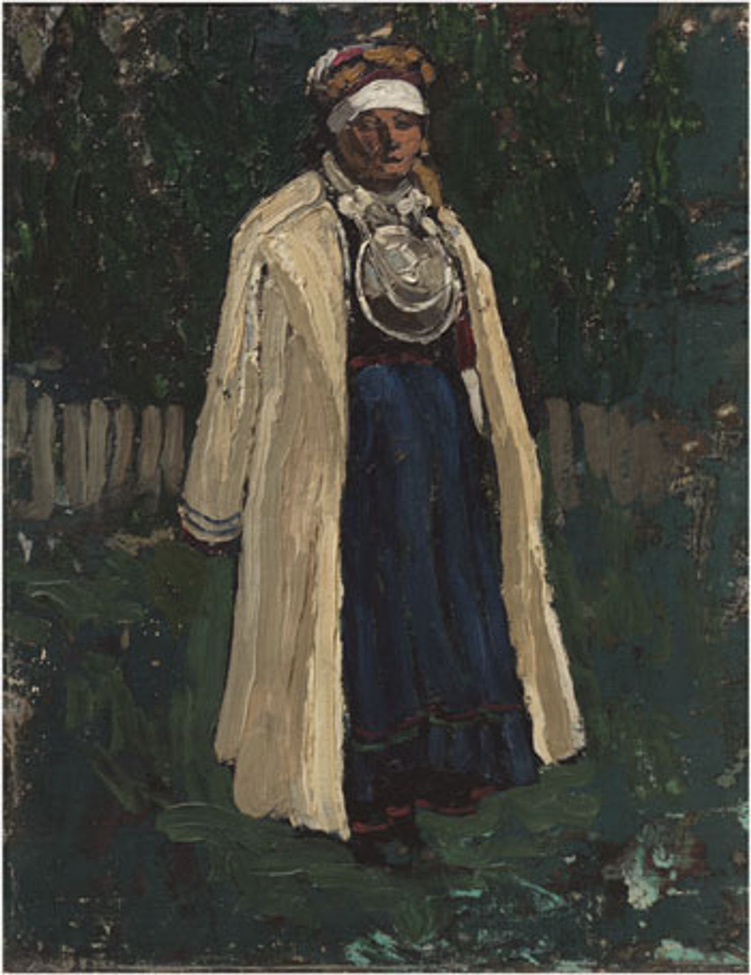 Pechora. A Half-believer (A Seto Woman). by Nicholas Roerich