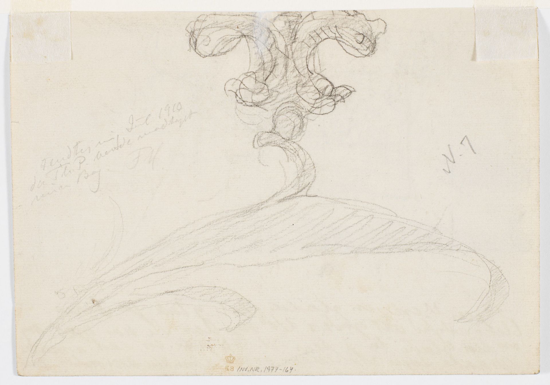 Sortkridtskitse by Theodor Philipsen