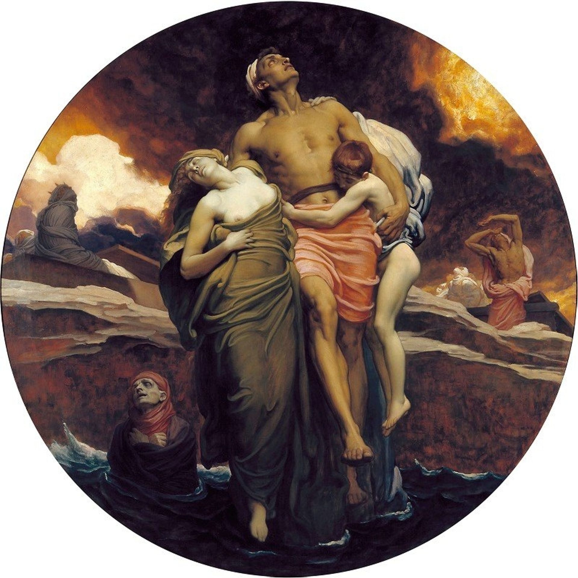 And the Sea Gave Up the Dead Which Were in It by Frederic Leighton