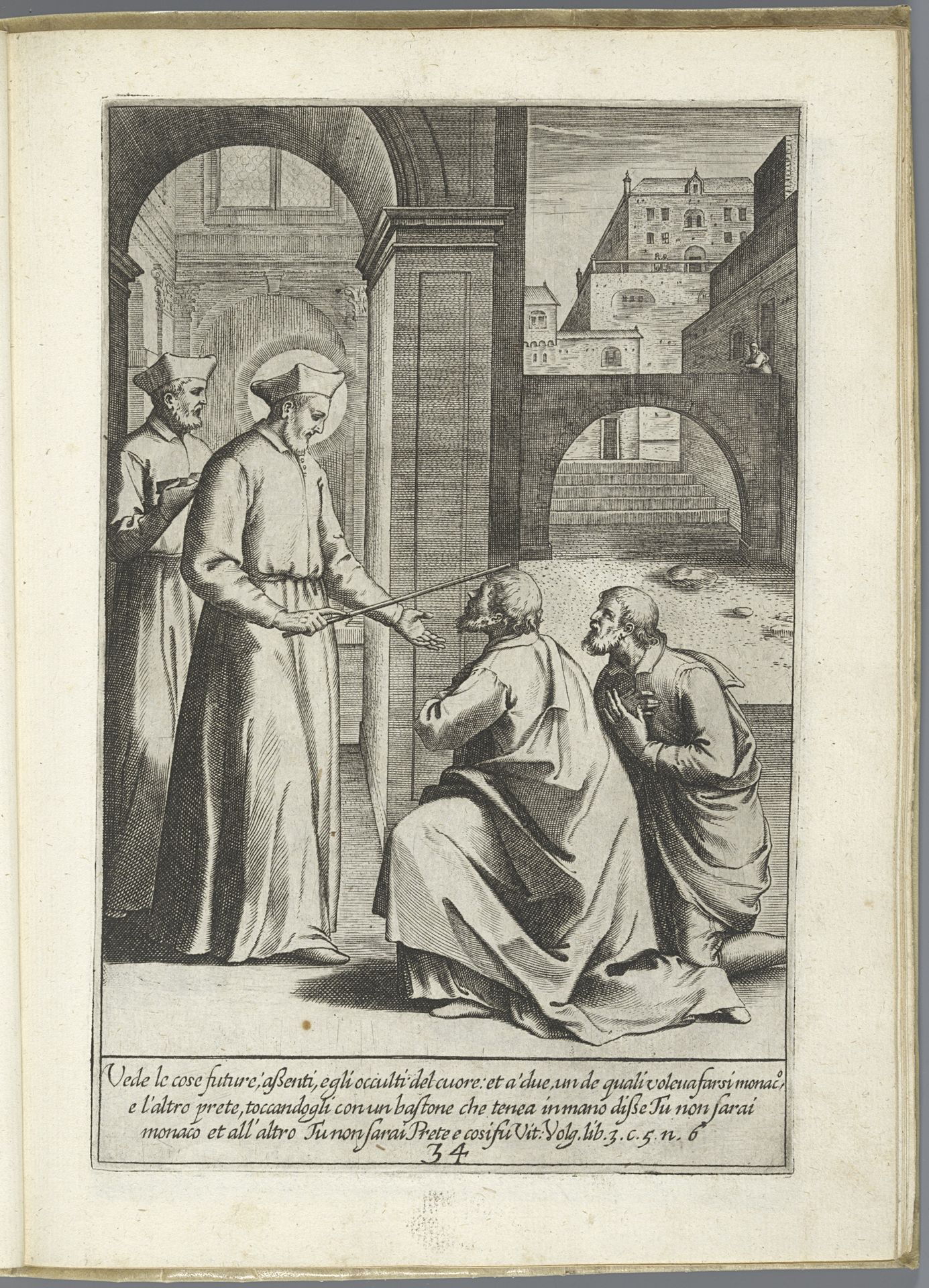 Filippo Neri ziet de toekomst van twee mannen by Luca Ciamberlano