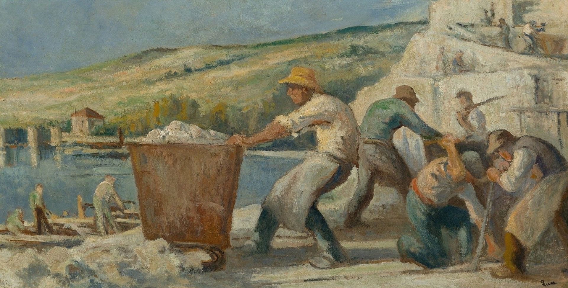 Méricourt, les carrières by Maximilien Luce