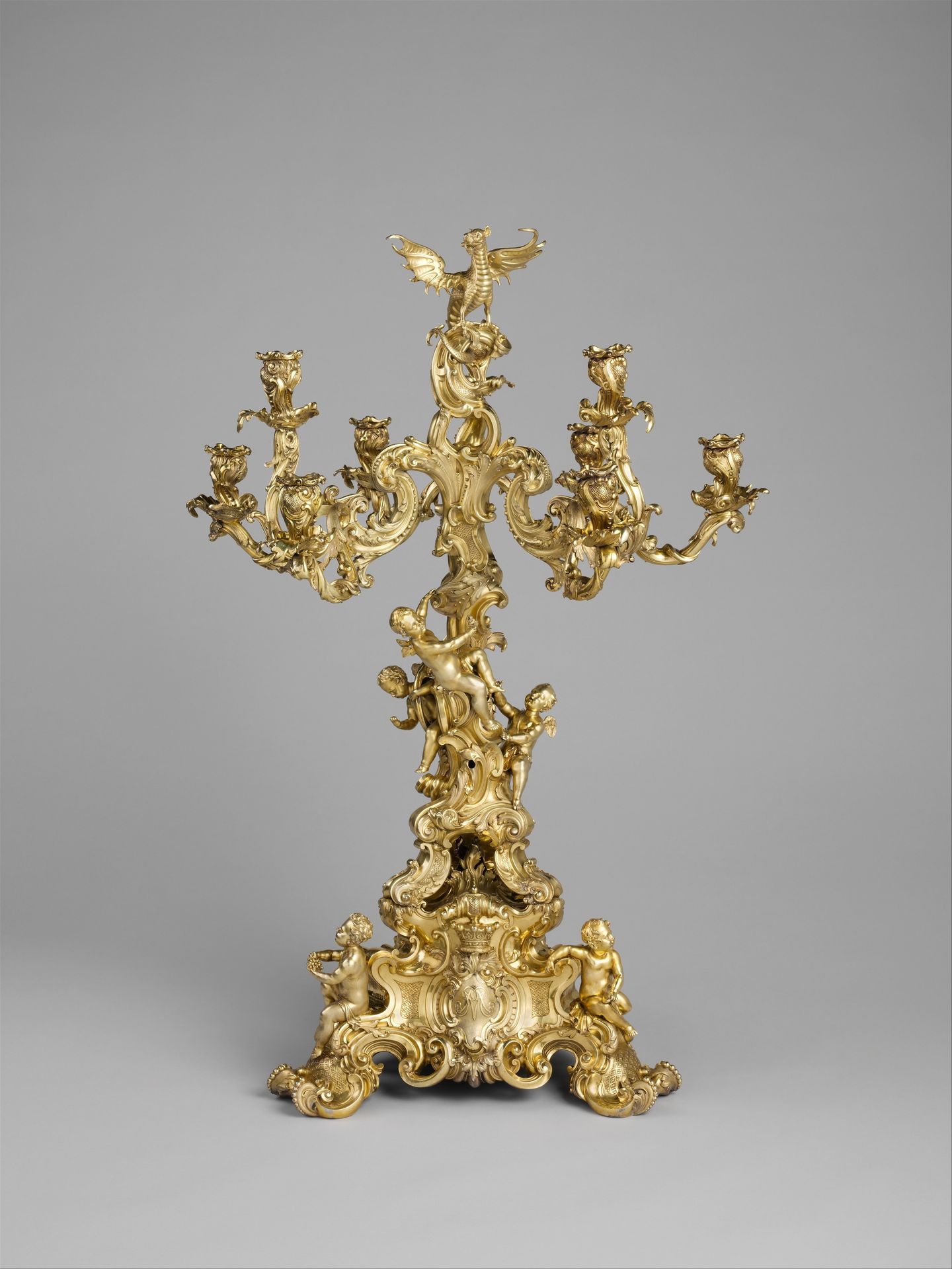 Nine-light candelabrum by Paul Storr