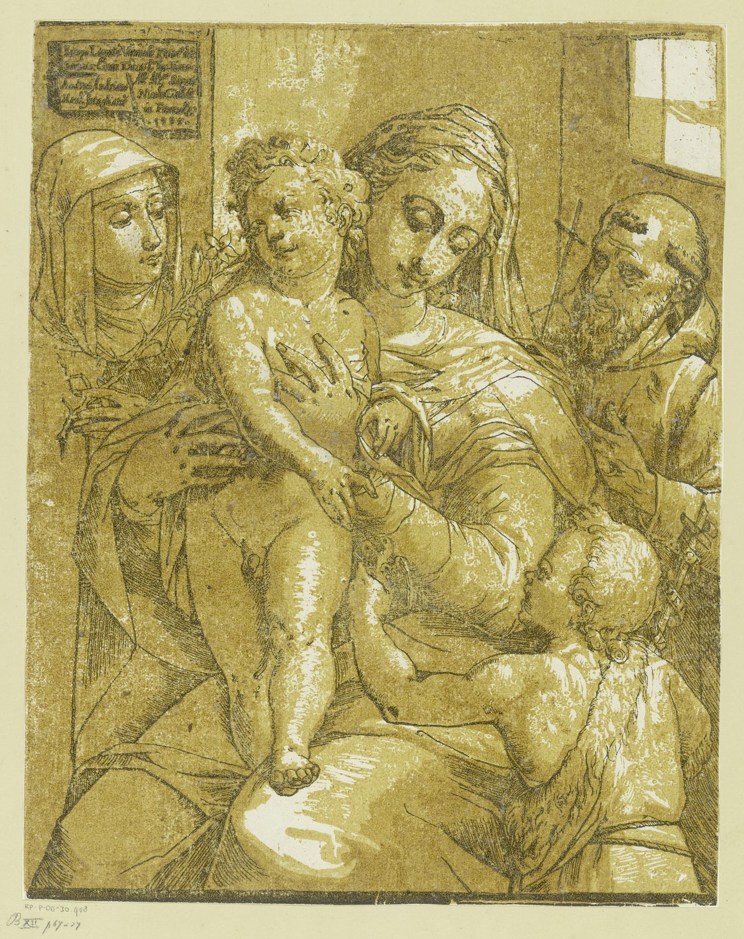 Maria met het Christuskind by Andrea Andreani
